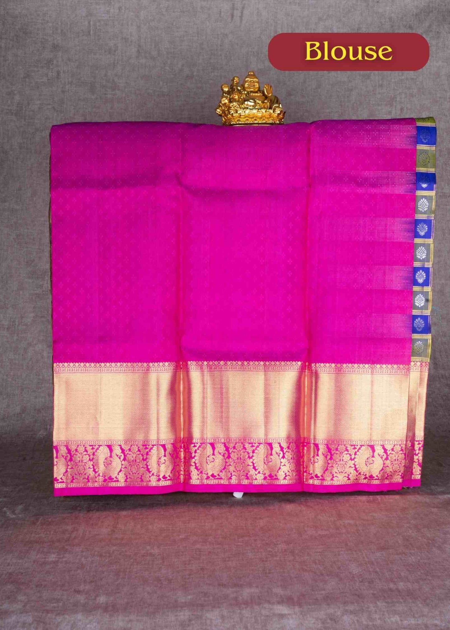 Pure Silk Pattu Pavadai (MultiColour Checks) With Pink Blouse 36"