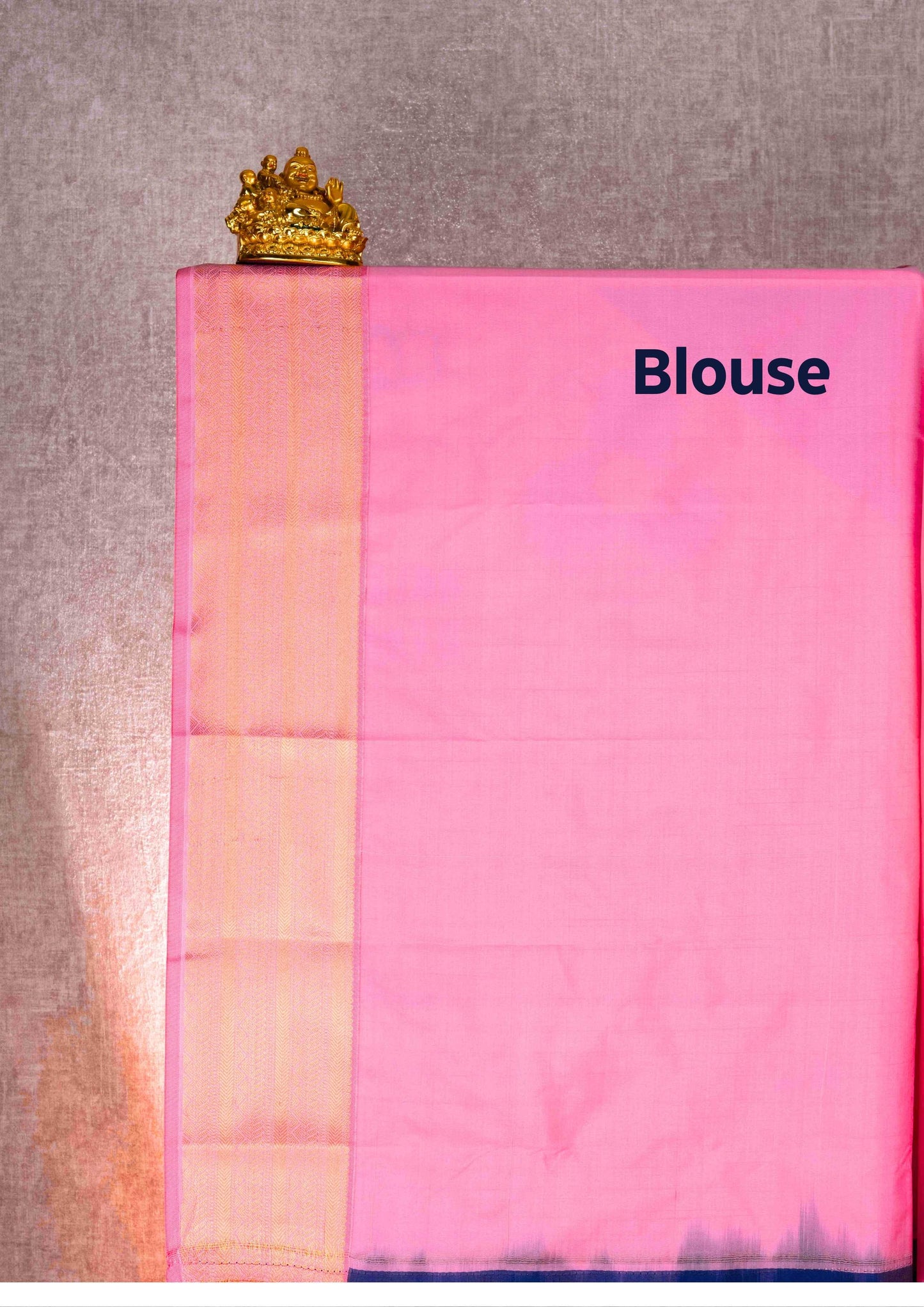Mustard Yellow Checks Semi Silk Saree With Magenta Blouse
