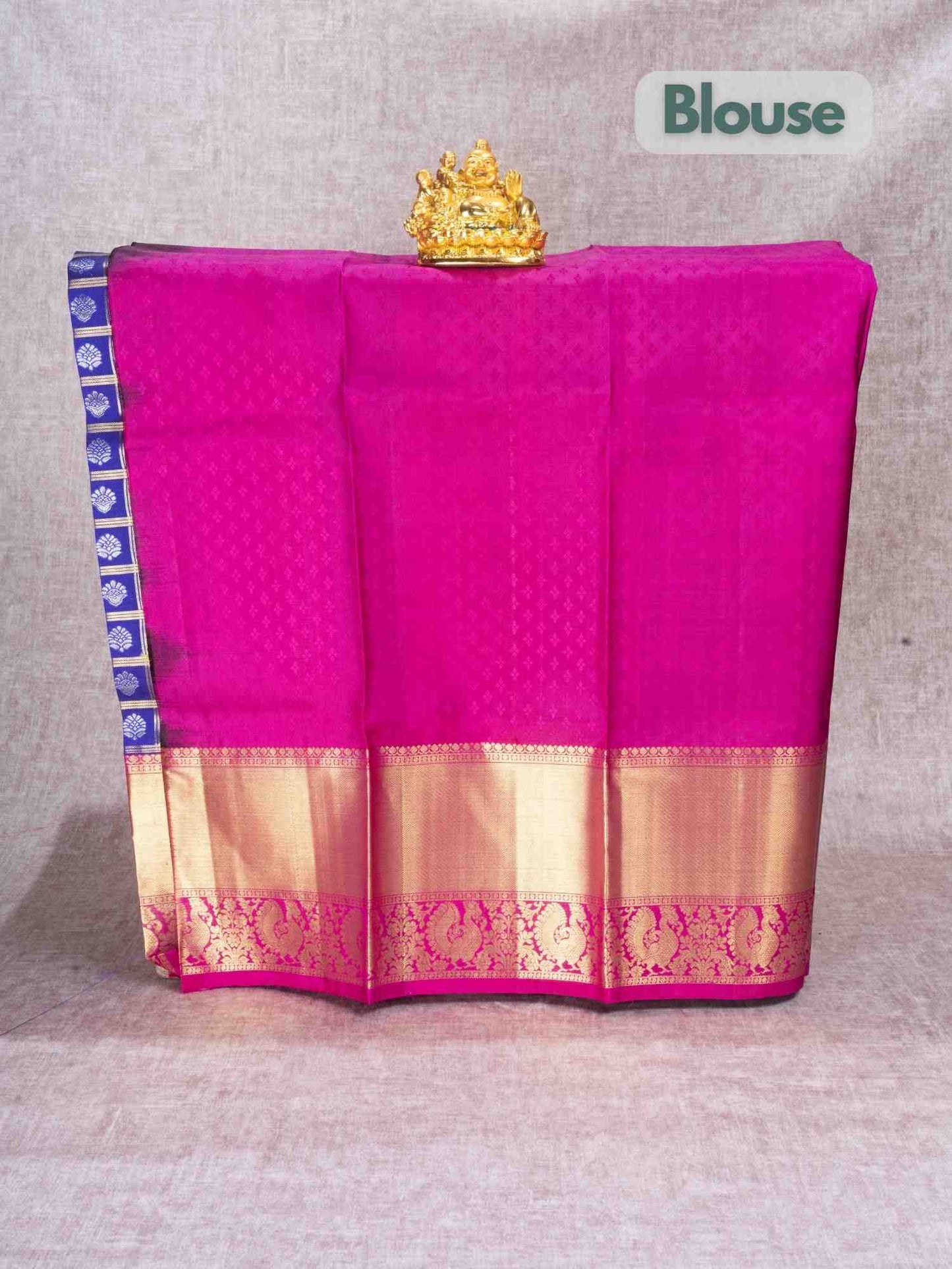 Pure Silk Pattu Pavadai (Violet ) With Pink Blouse 36"