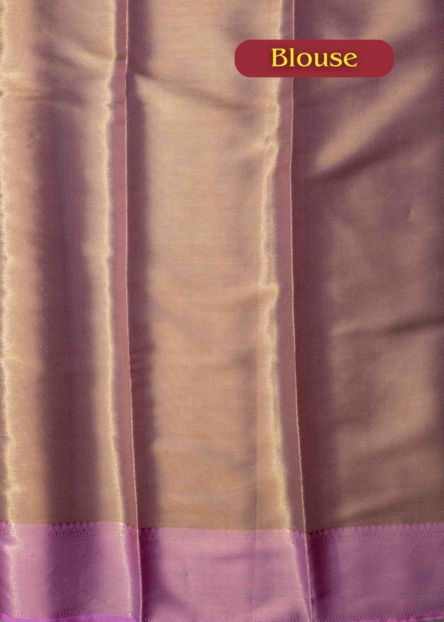 Celebrity Tissue Saree Light Gold With Baby Pink Grand Blouse