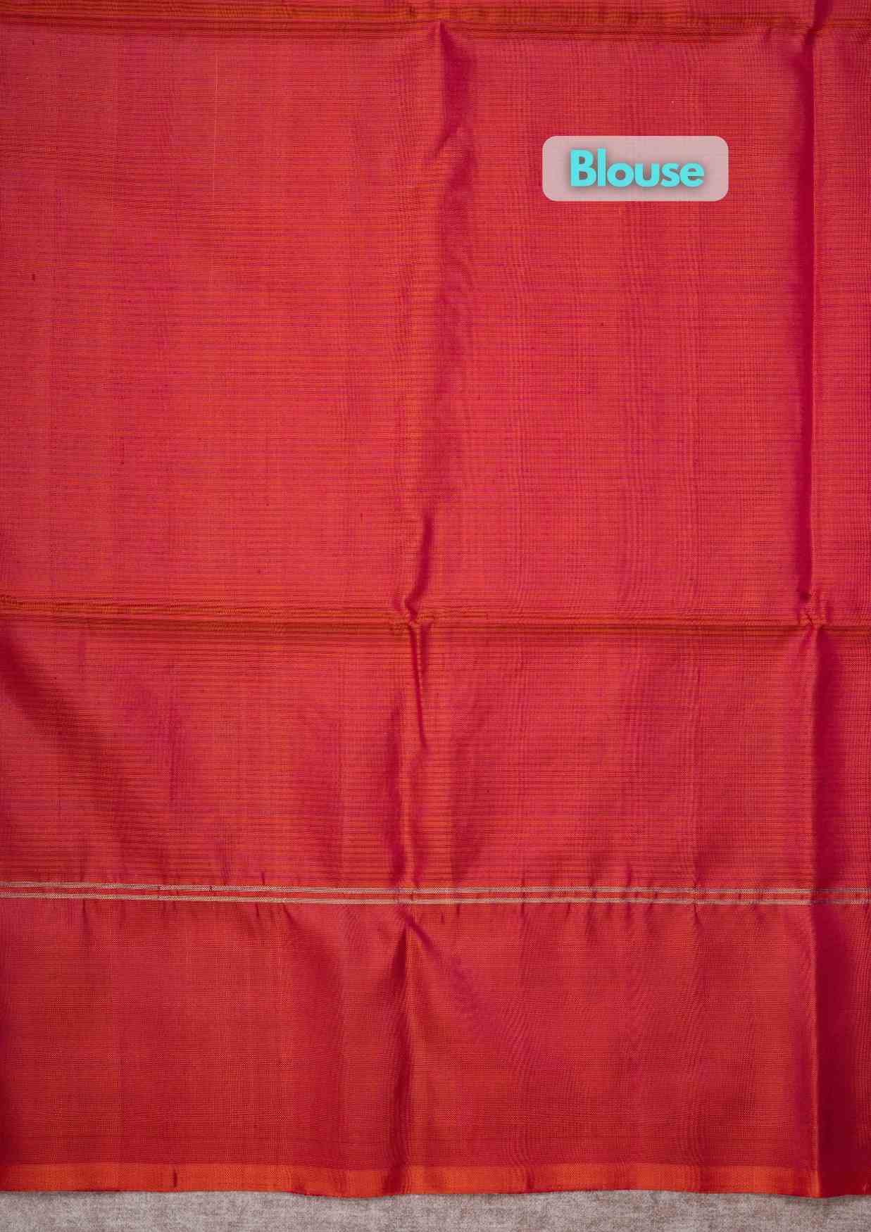 Yellow Green Soft Silk Saree With Pinkish Orange Border