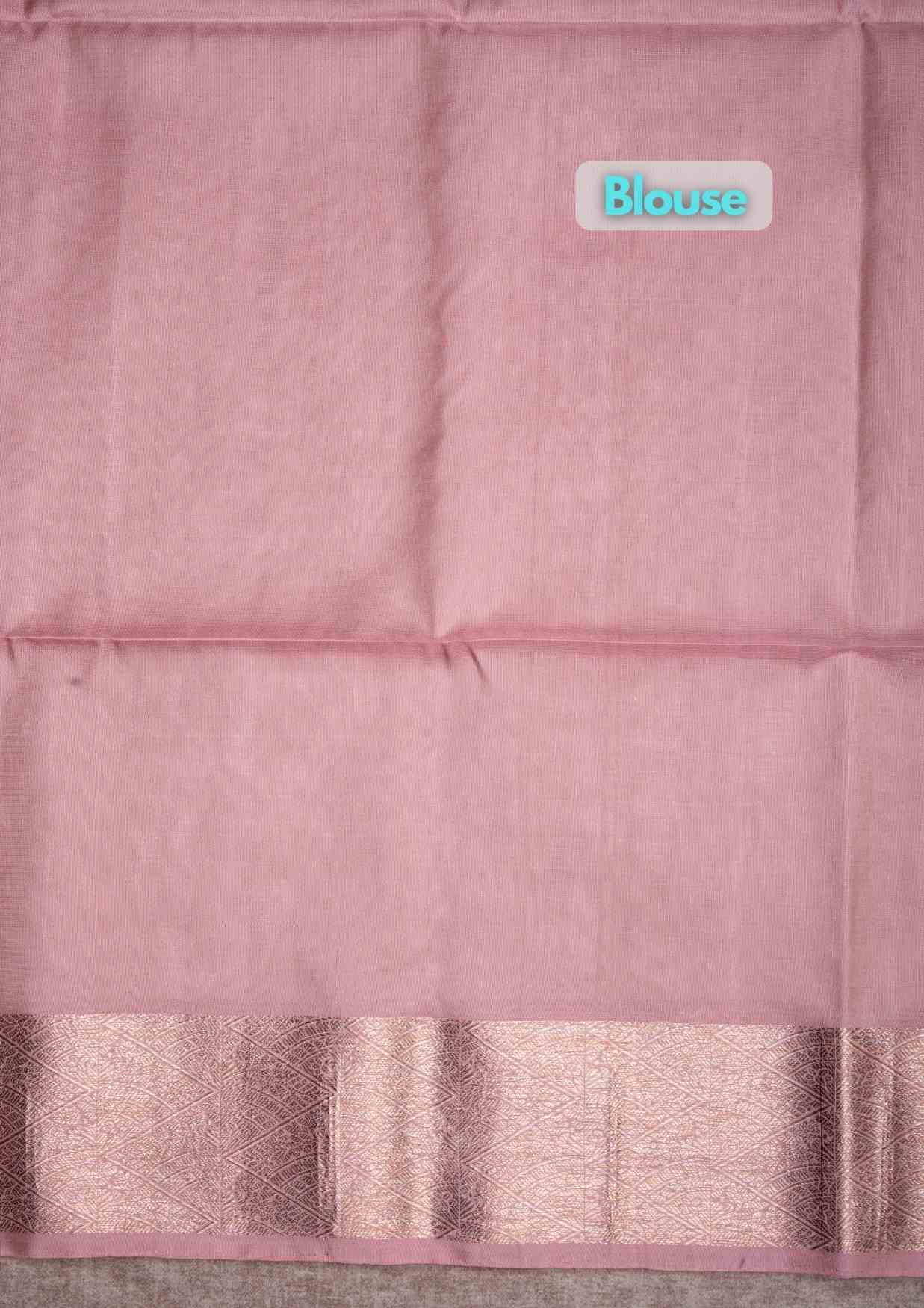 Onion Pink Pure Soft Silk Saree With Baby Pink Blouse