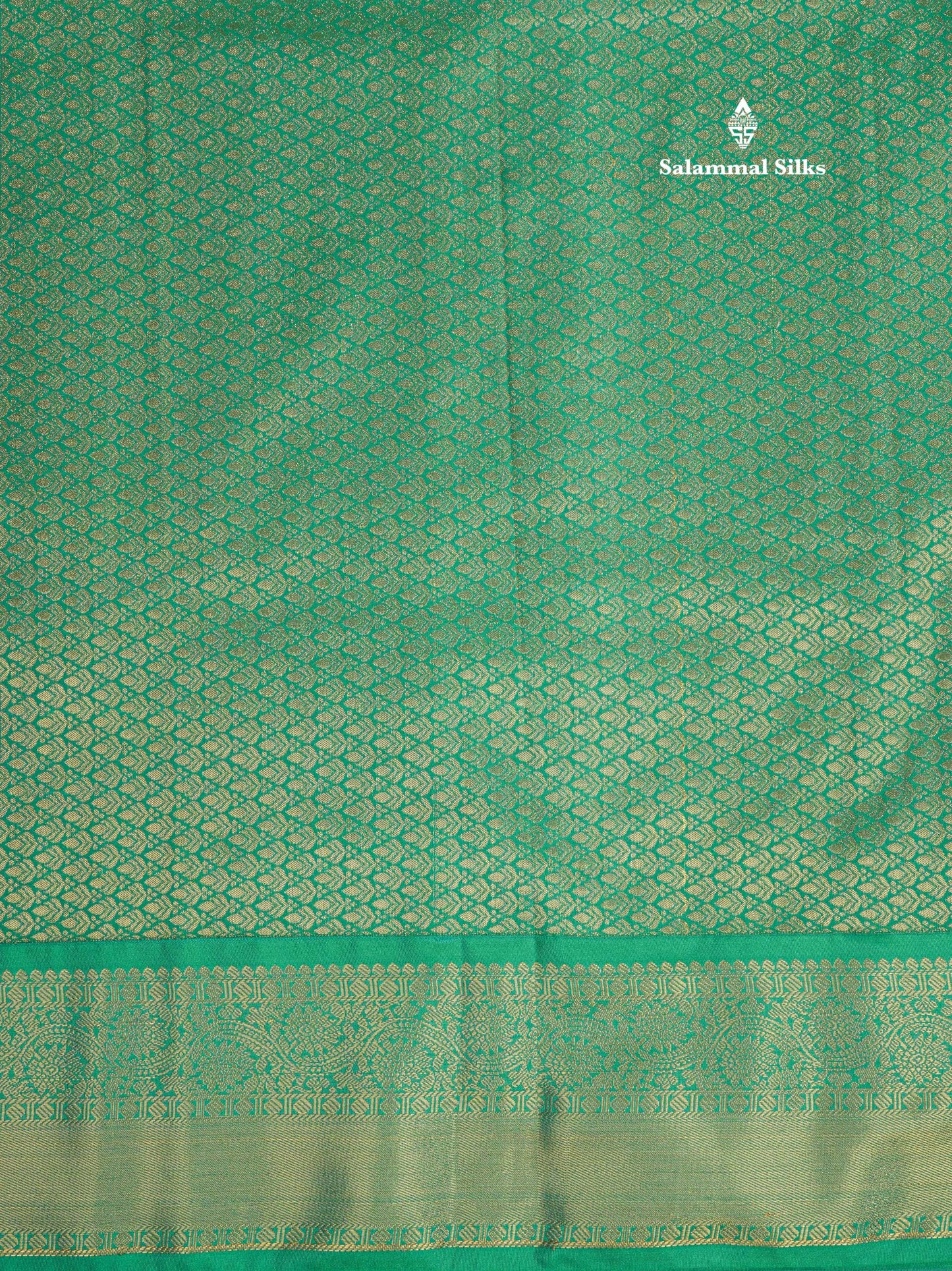 1000 Buttas Dark Navy Blue Semi Silk Saree With Contrast Saffire Green Border