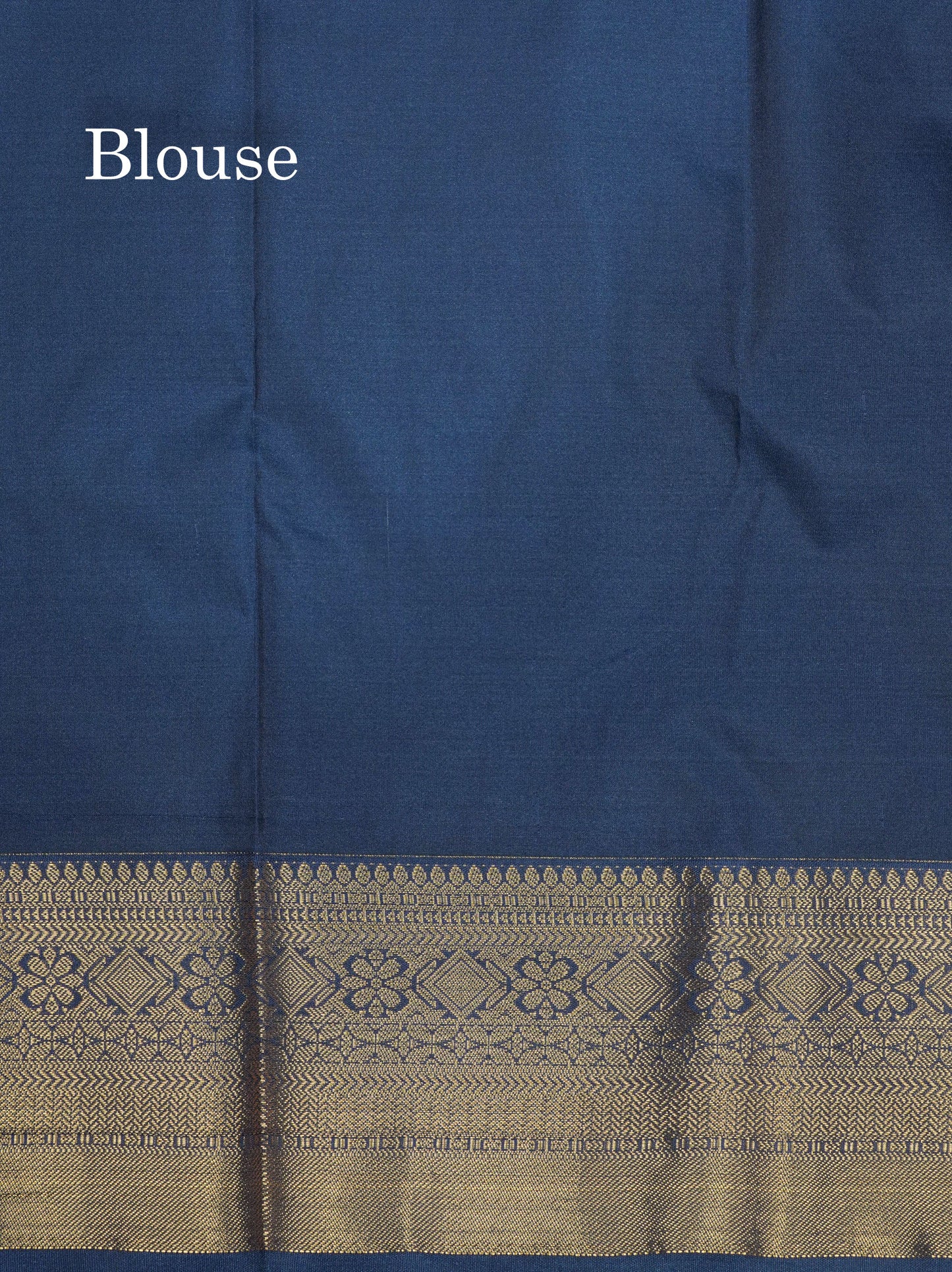 1000 Buttas Grey White Semi Silk Saree With Contrast Navy Blue Border