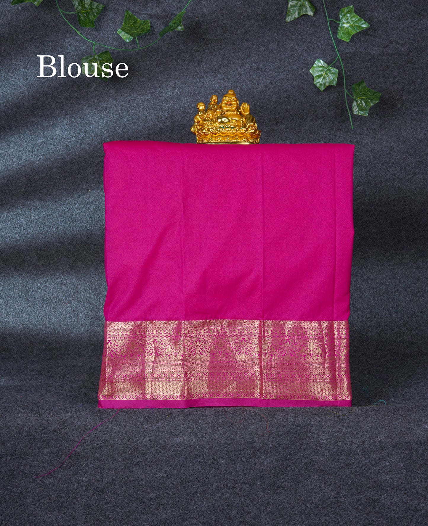 Semi Silk Pattu Pavadai (Parrot Green) With Chilly Red Blouse 21"