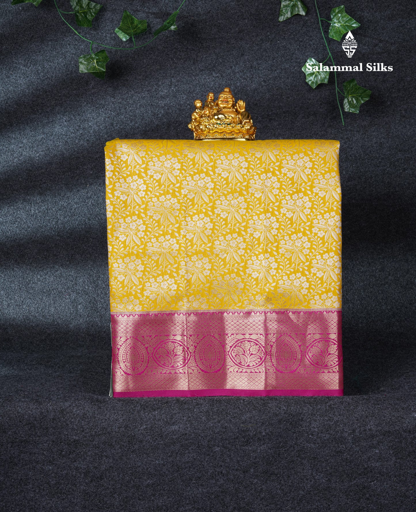 Semi Silk Pattu Pavadai (Parrot Green) With Chilly Red Blouse 21"
