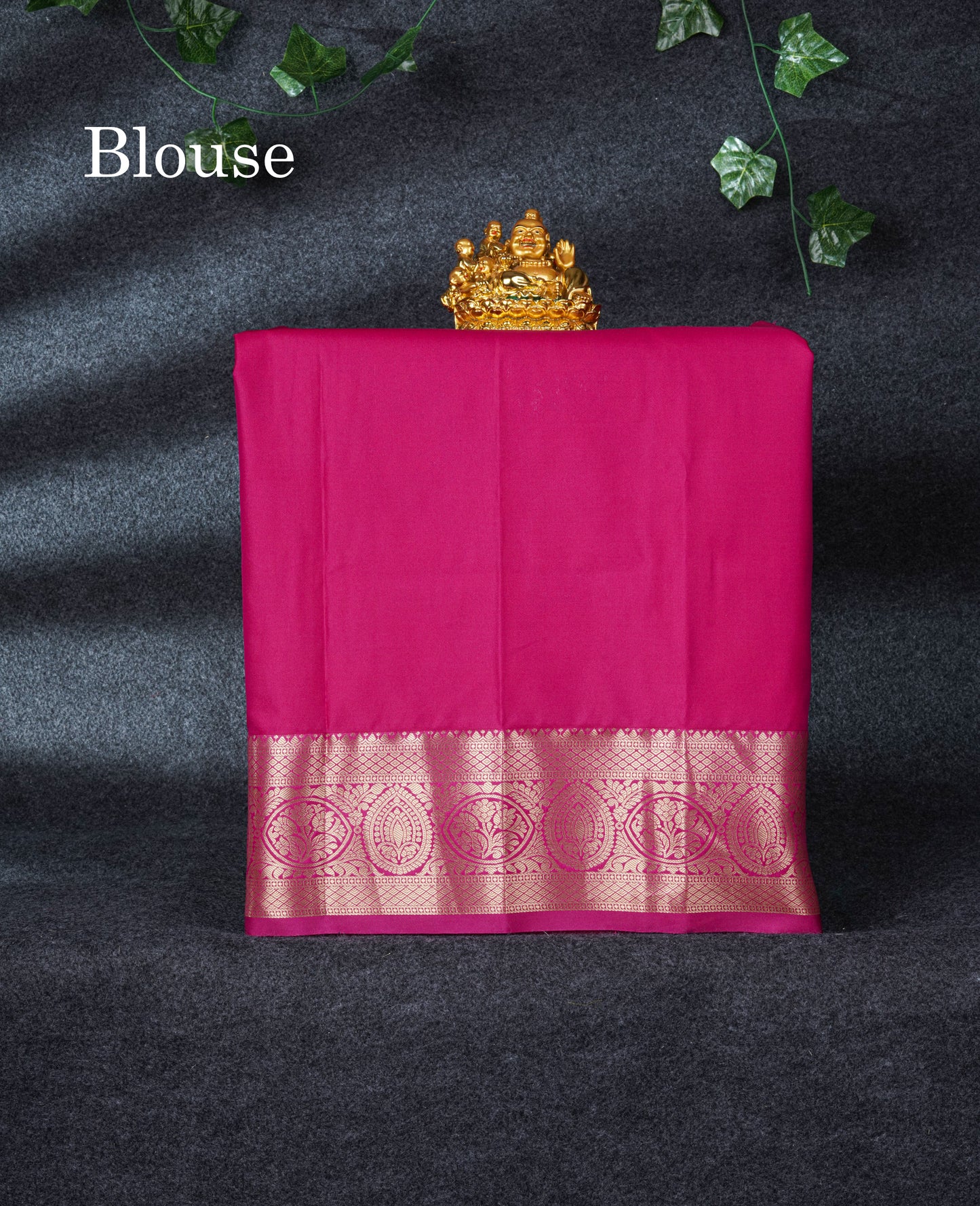 Semi Silk Pattu Pavadai (Parrot Green) With Chilly Red Blouse 21"