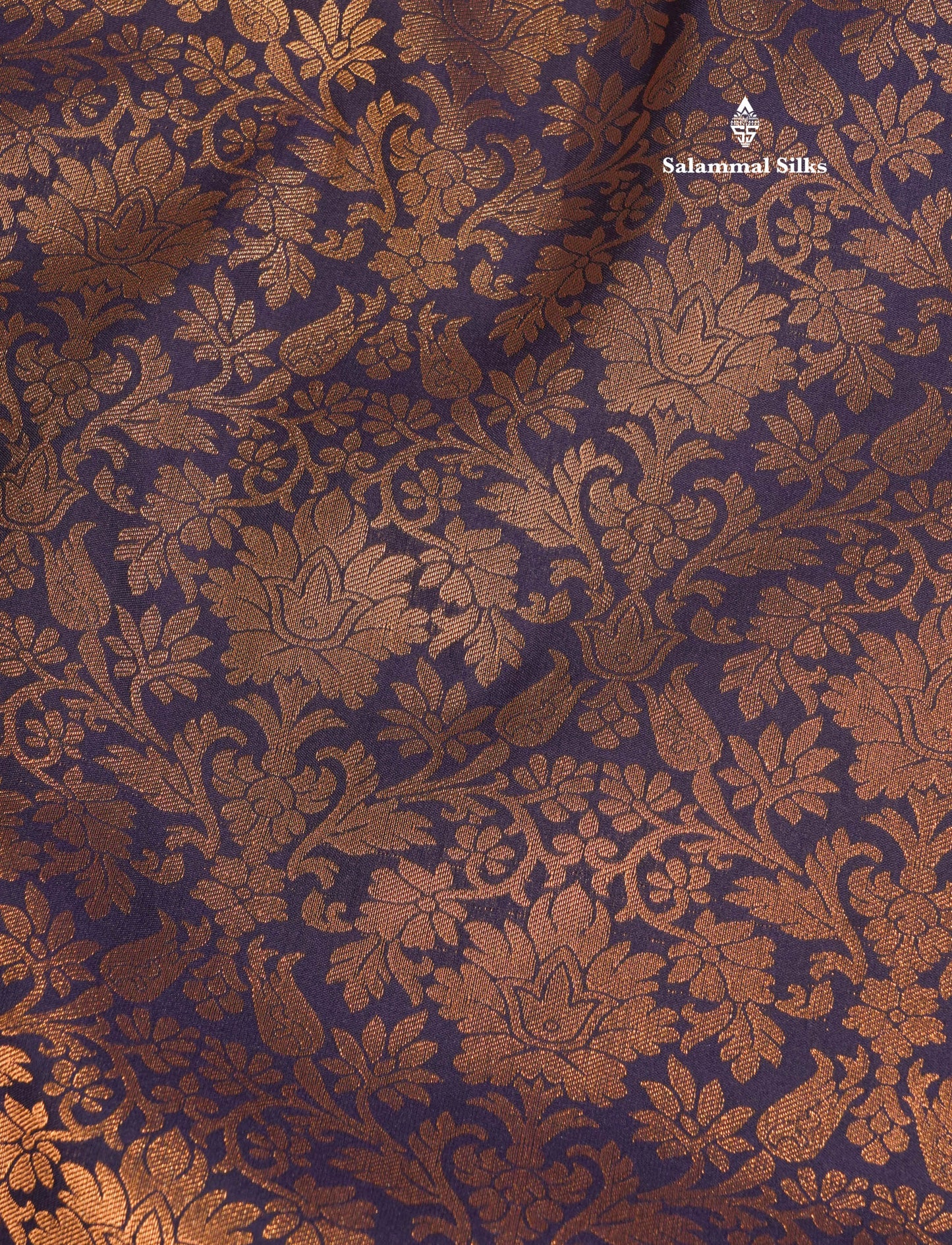 Dark Navy Blue Bridal Semi Silk Saree With Contrast Pink Border