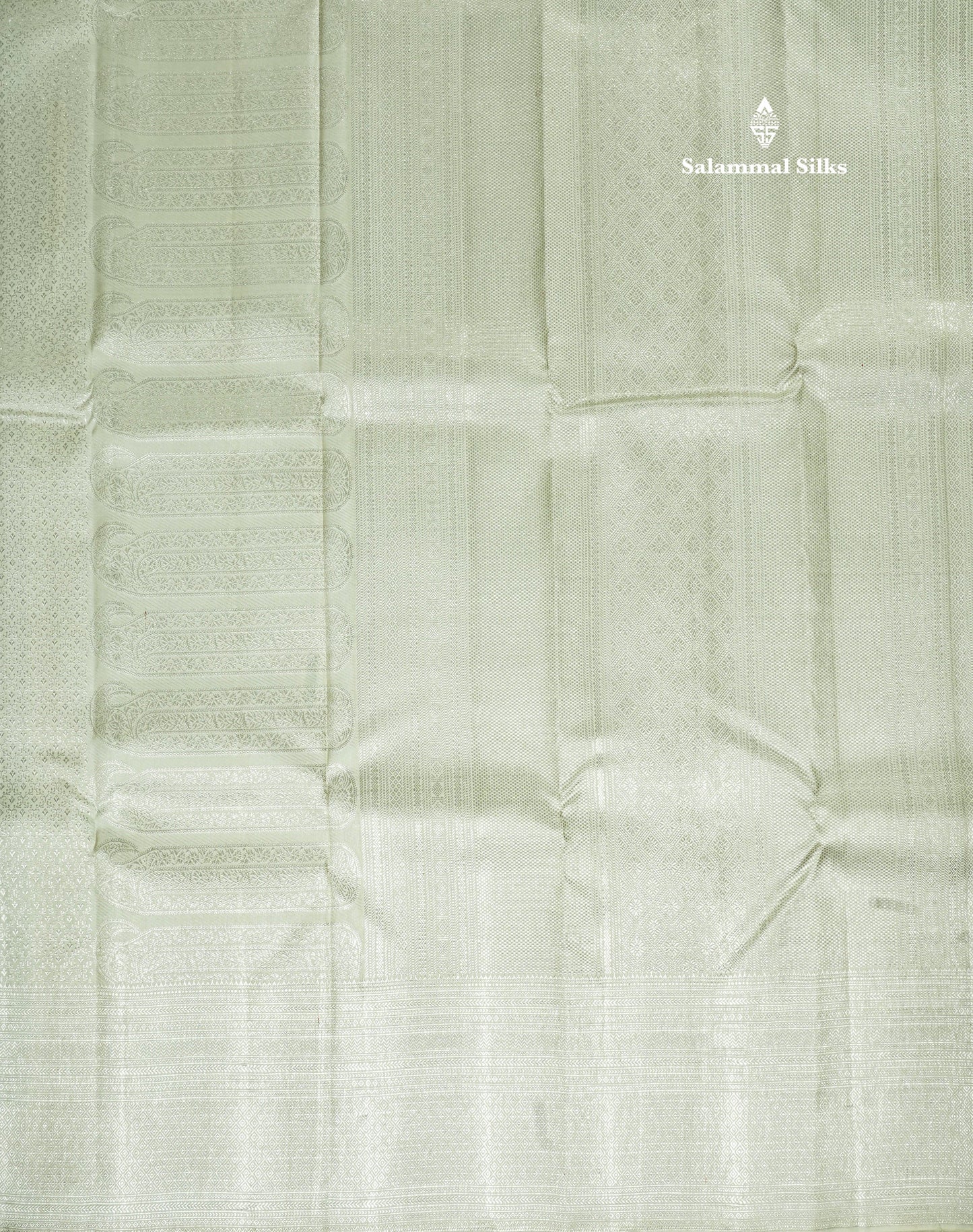 White Bridal Pure Kanjivaram Silk Saree With With Silver Zari Border