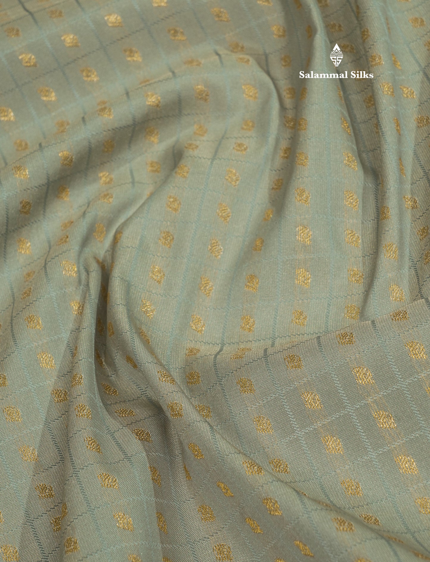 1000 Buttas Dark Navy Blue Semi Silk Saree With Contrast Saffire Green Border
