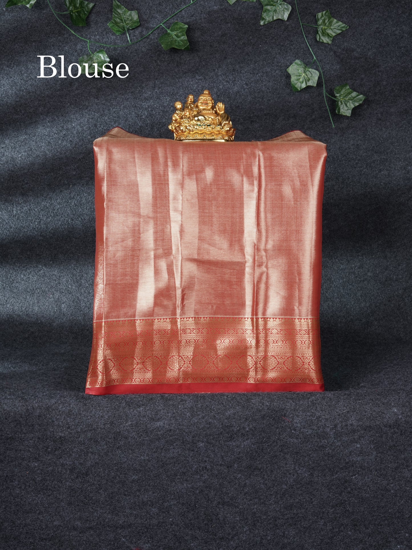 Semi Silk Pattu Pavadai Tissue (Pastel Blue) With Red Blouse 21"