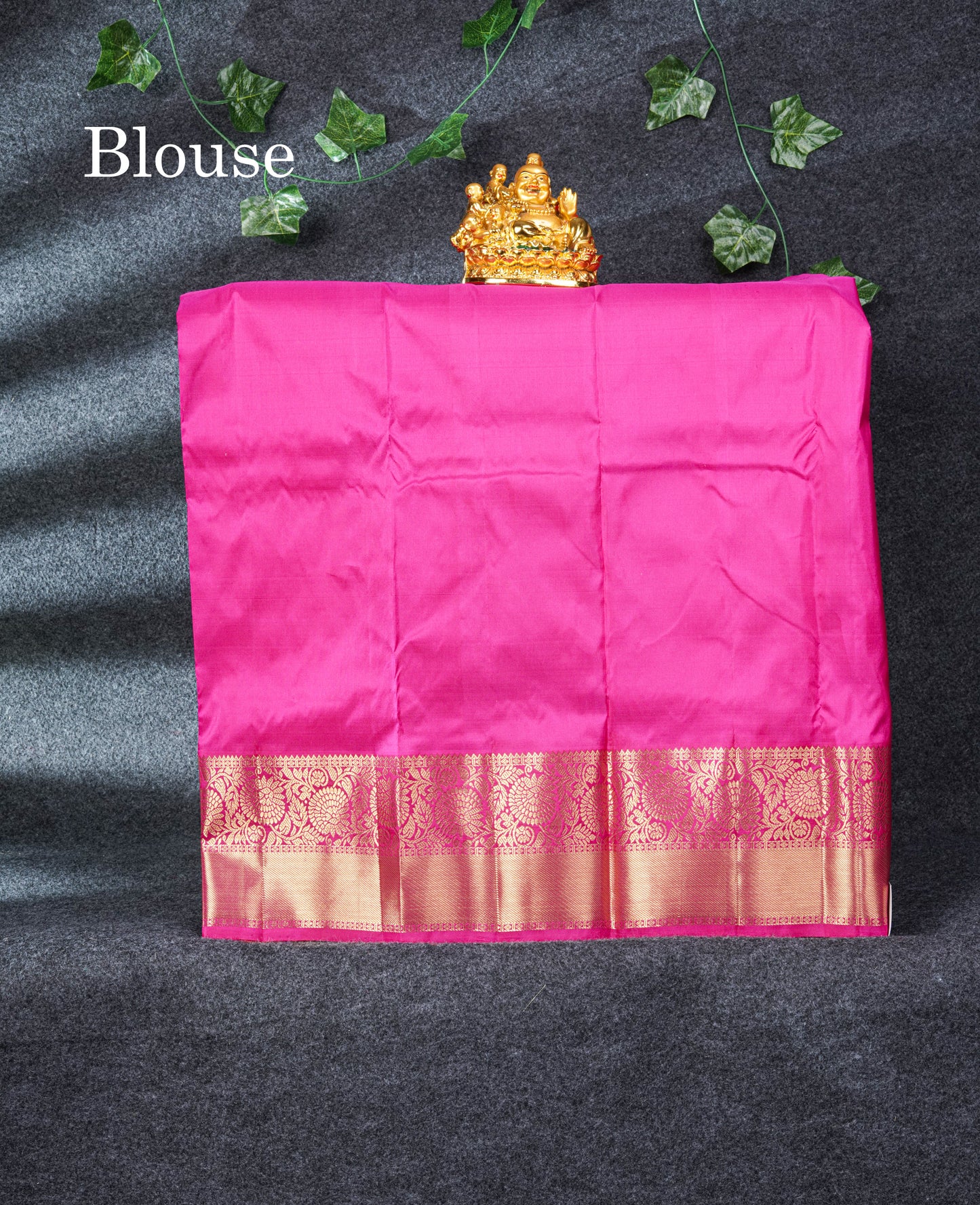 Pure Silk Pattu Pavadai (Mango Yellow) With Pink Blouse 27.5"