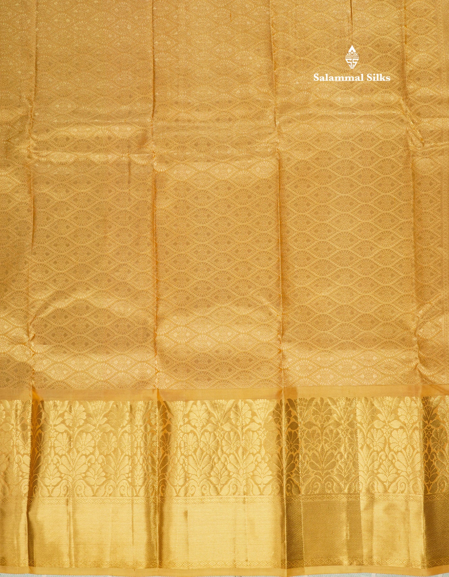 Beautiful Light Yellow Pure Kanjivaram Silk Saree with Traditional Pallakku Border