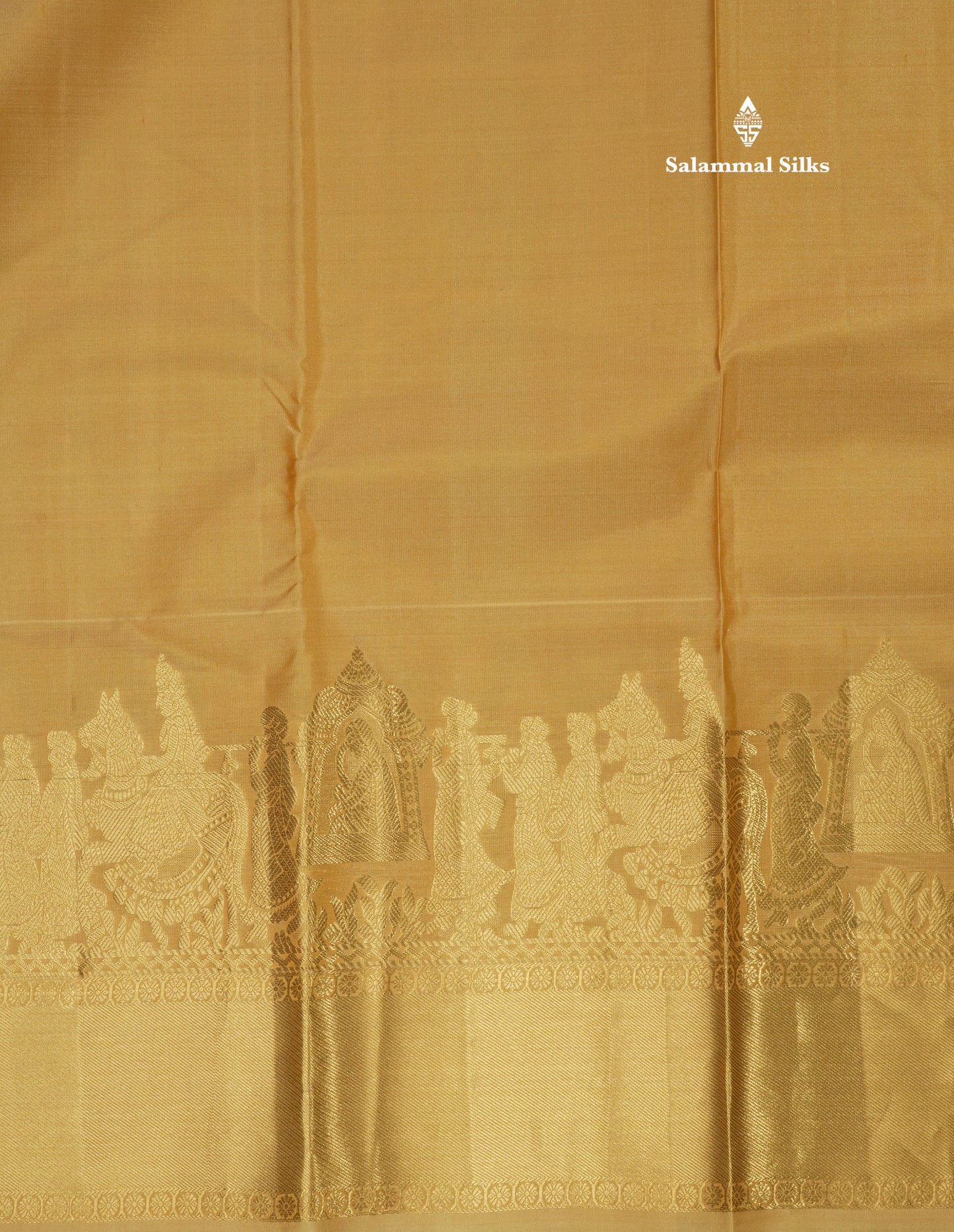 Beautiful Light Yellow Pure Kanjivaram Silk Saree with Traditional Pallakku Border