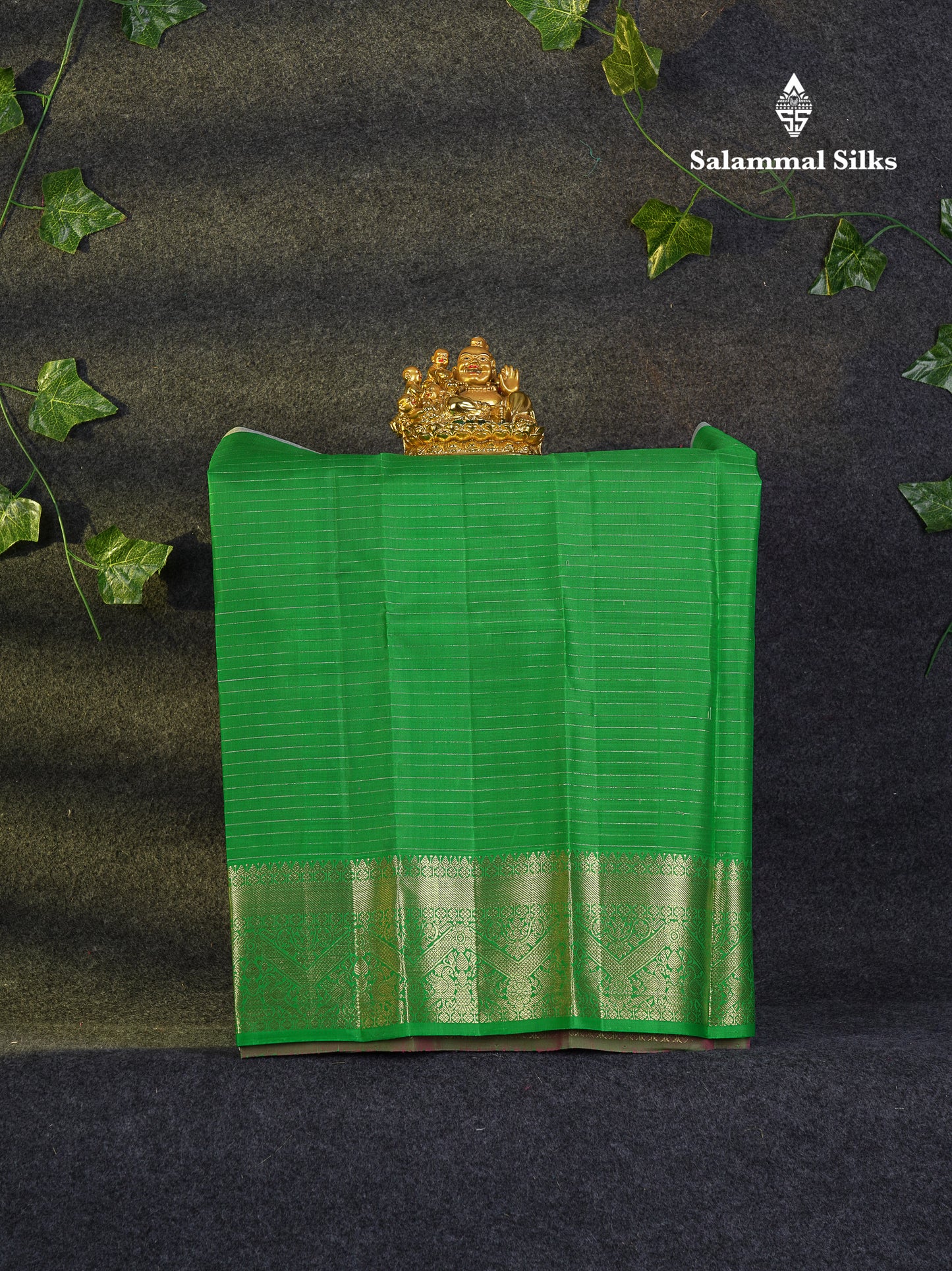 Beautiful Pure Silk Pattu Pavadai Zari Checks With Butta (Pink) With Contrast Parrot Green Blouse 18"