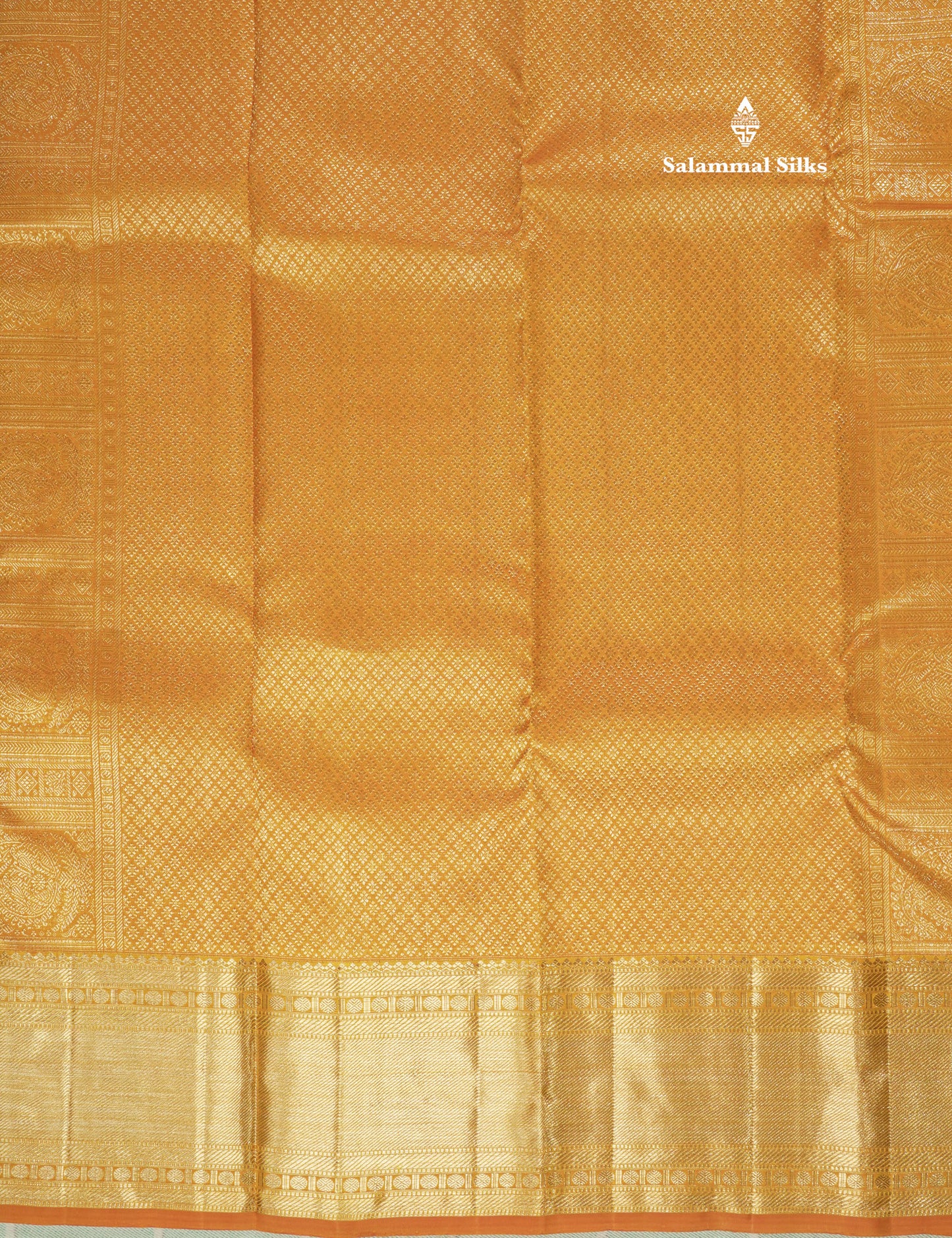 Mustard Yellow Bridal Pure Kanjivaram Silk Saree With Traditional Border
