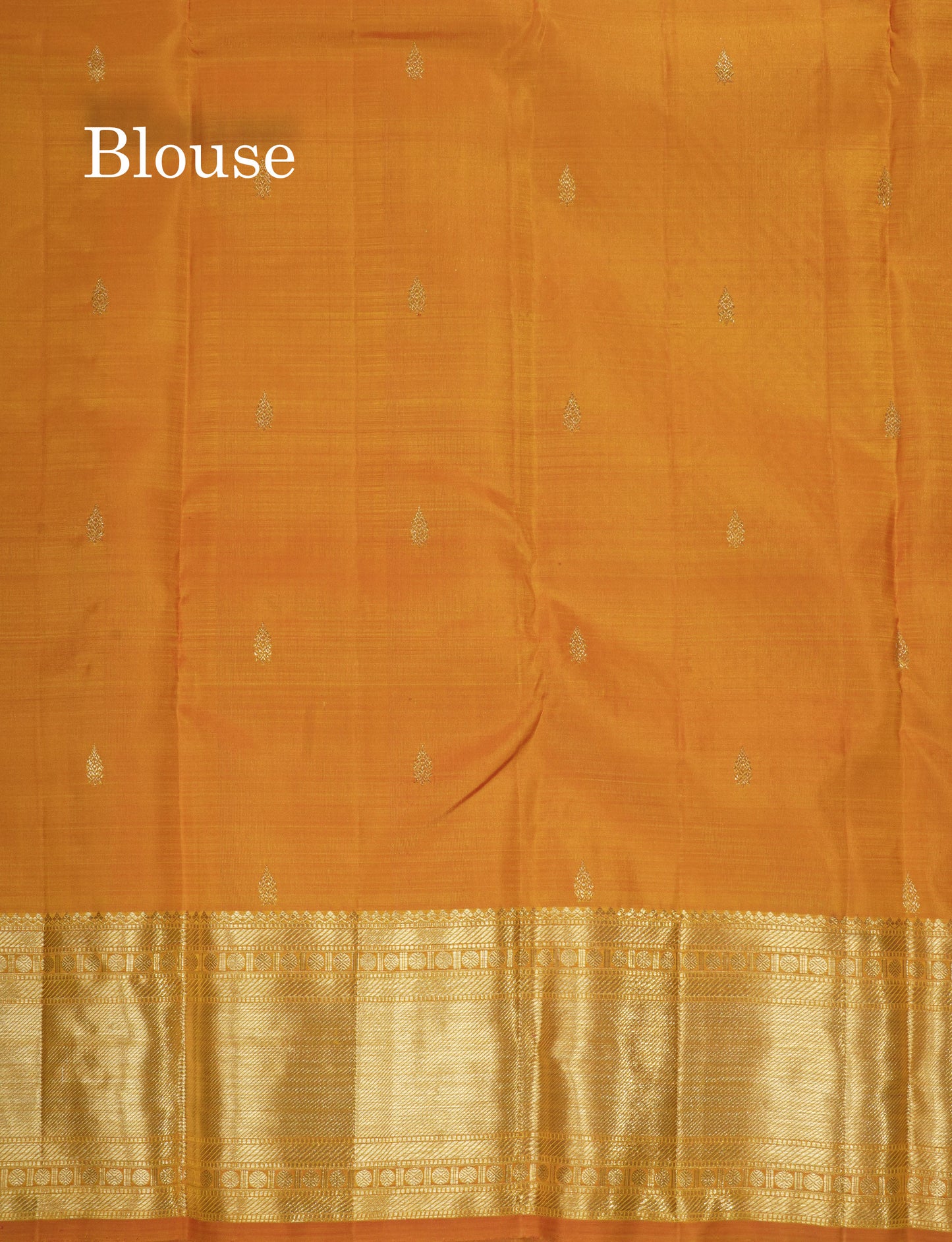 Mustard Yellow Bridal Pure Kanjivaram Silk Saree With Traditional Border