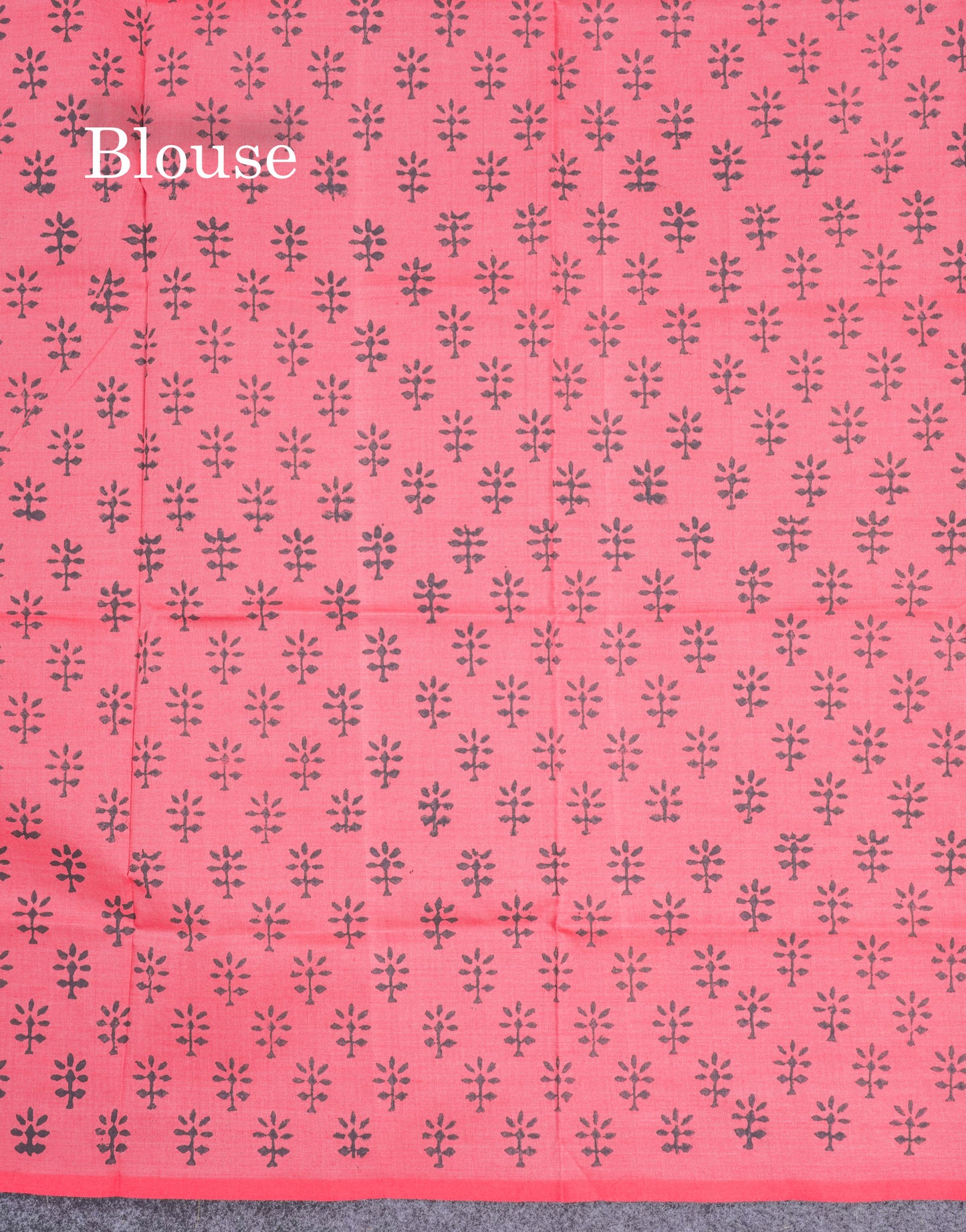 Black South Cotton Printed Saree With Contrast Pink Blouse