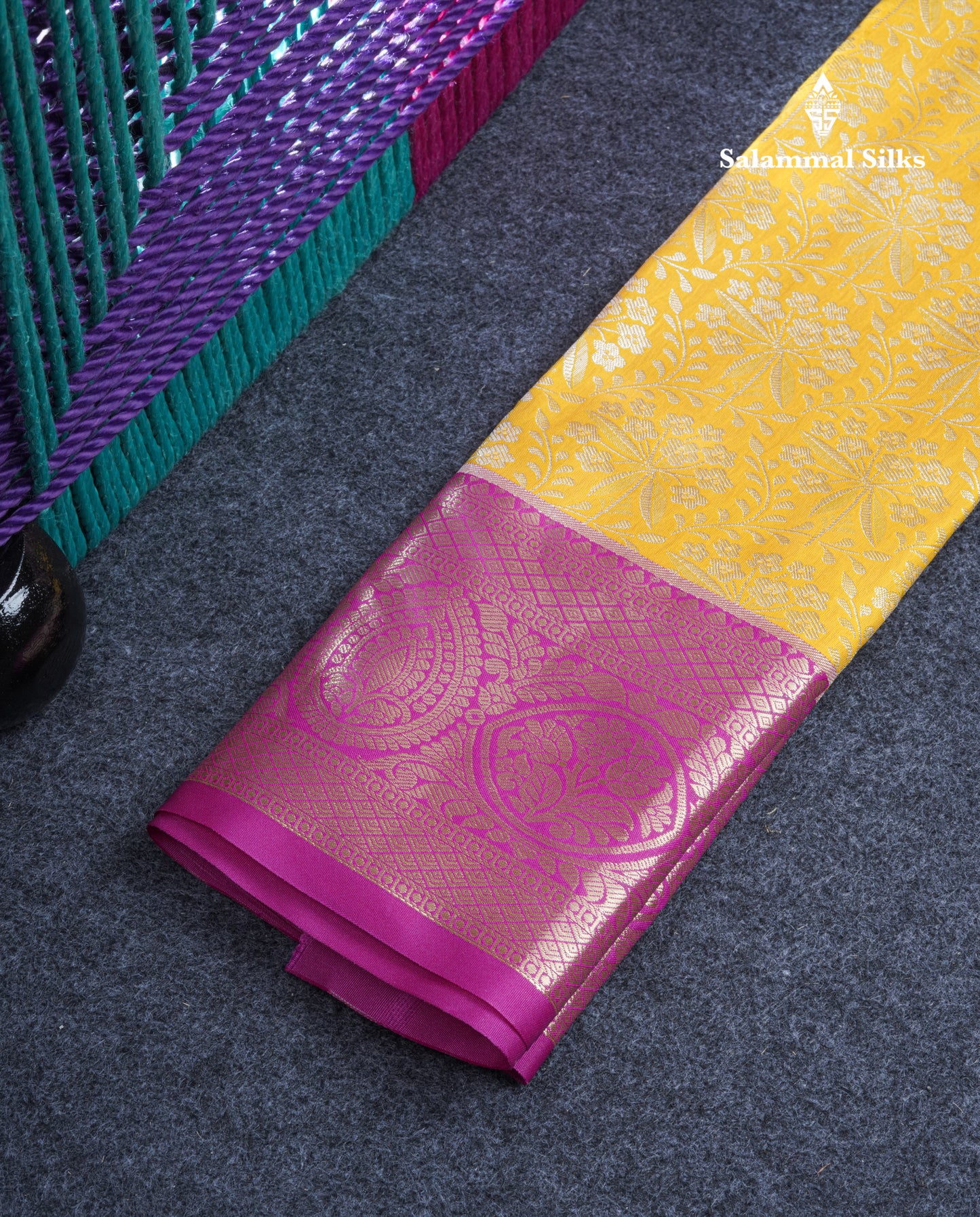 Semi Silk Pattu Pavadai (Parrot Green) With Chilly Red Blouse 21"