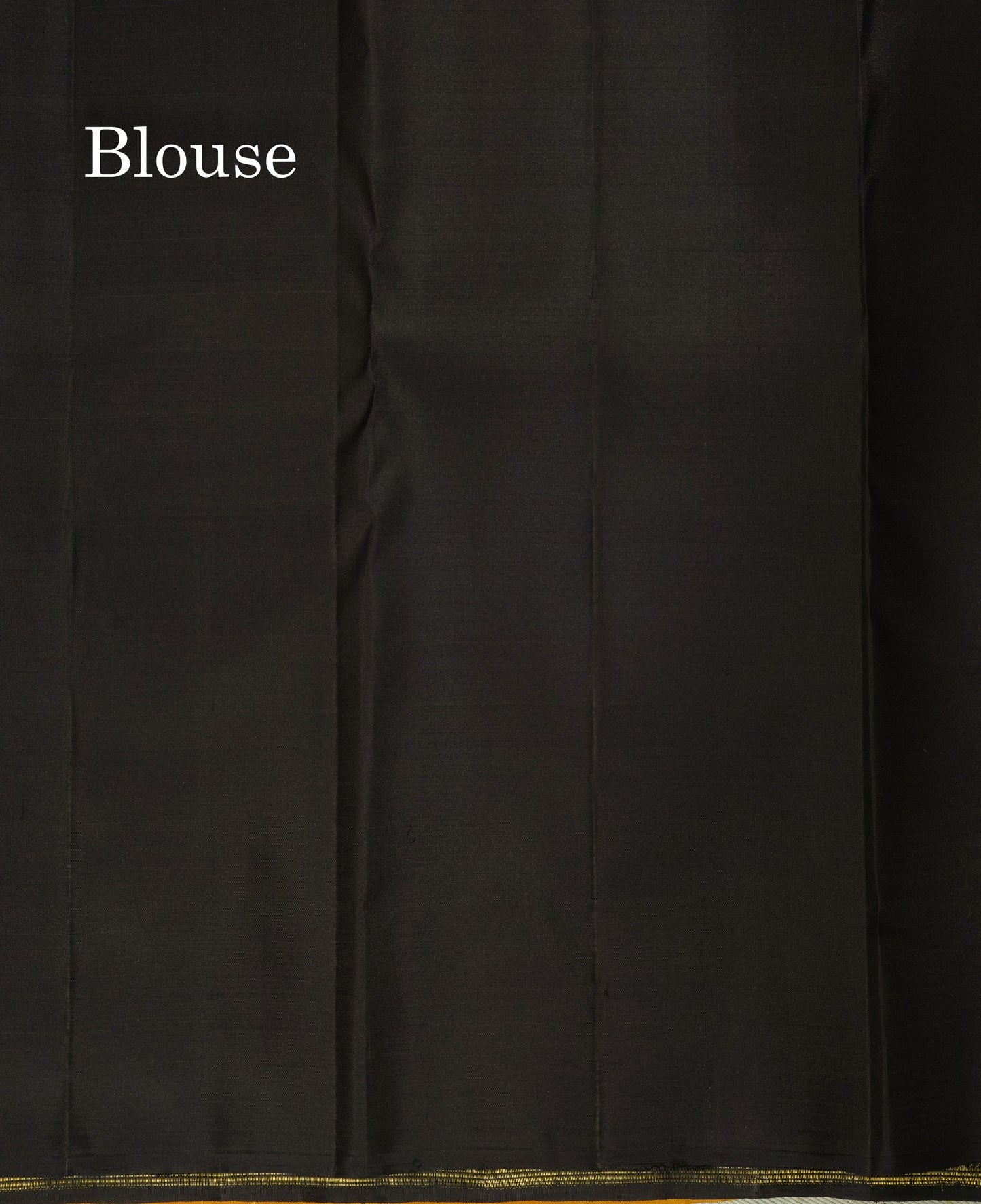 Mustard Yellow Fancy Pure Kanjivaram Silk Saree with Contrast Blouse