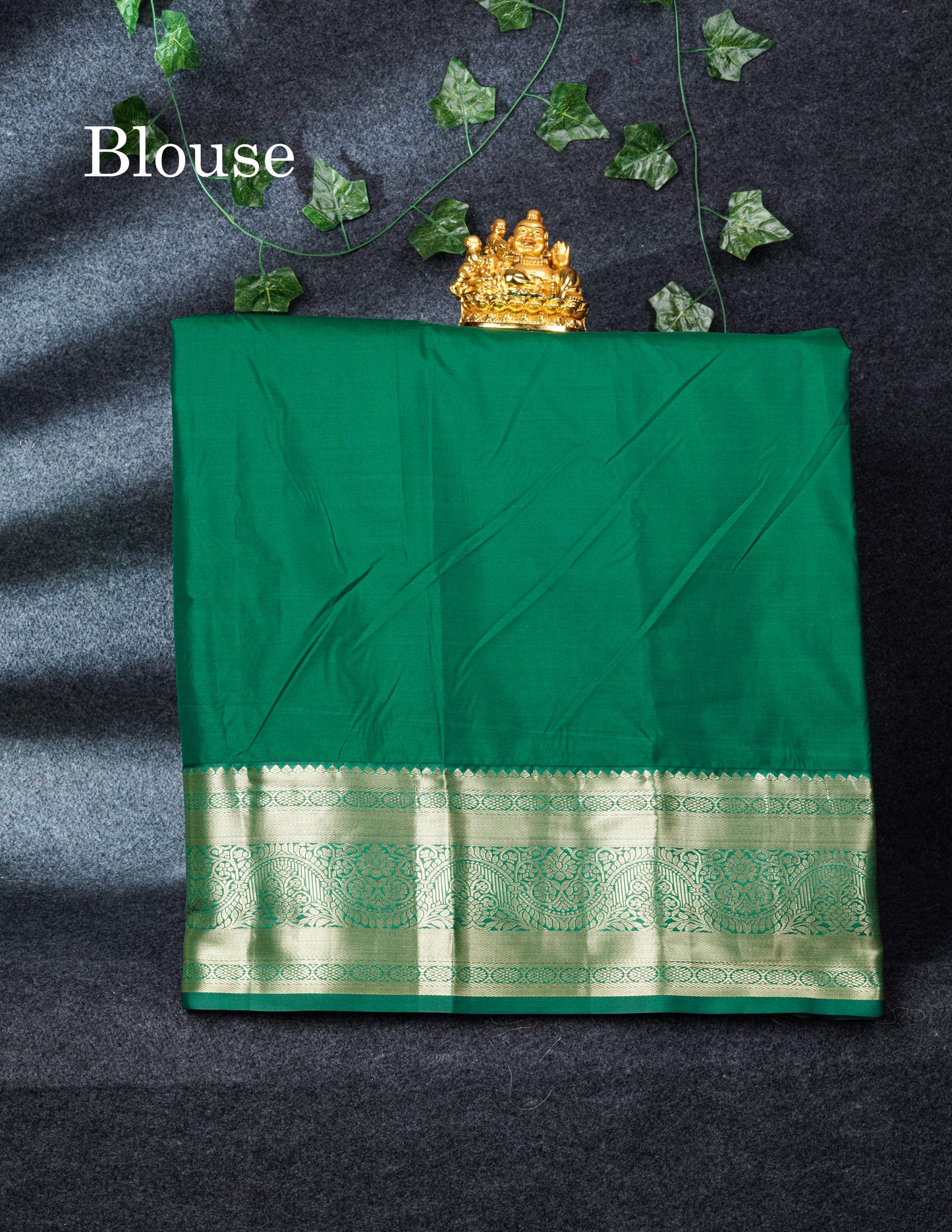 Semi Silk Pattu Pavadai (Onion Pink) with Bottle Green Blouse 26"
