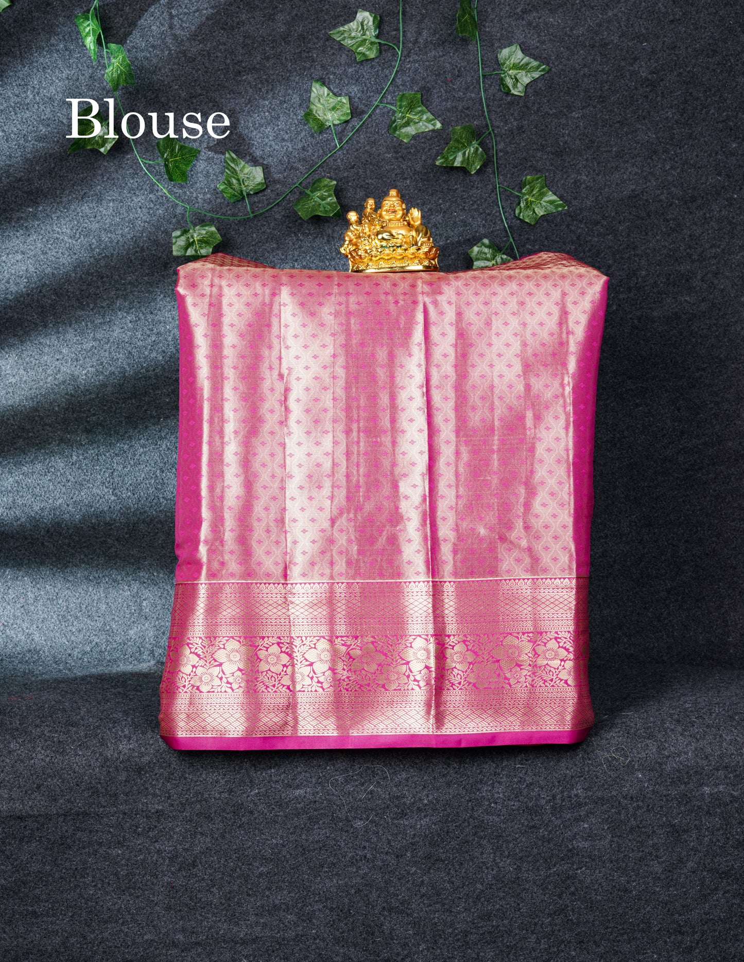 Semi Silk Pattu Pavadai Tissue (Orange) with Pista Green Blouse 27"