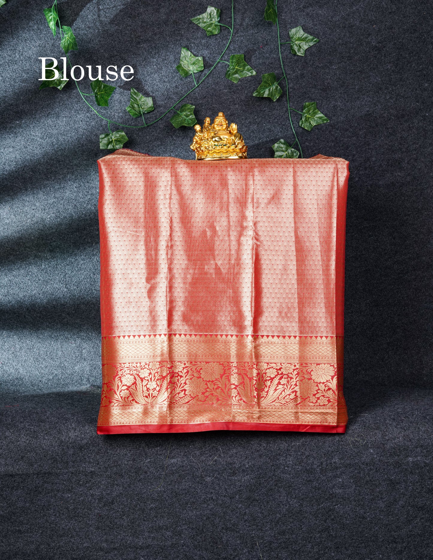 Semi Silk Pattu Pavadai Tissue (Orange) with Pista Green Blouse 27"