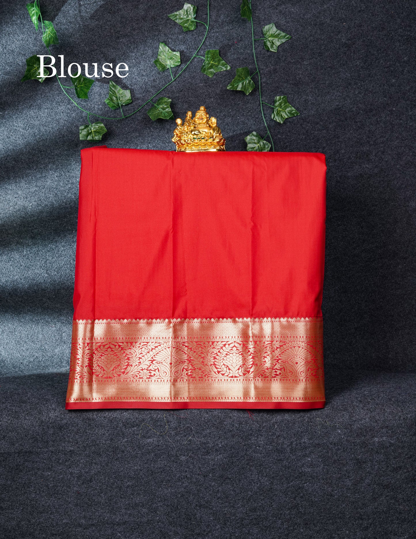Semi Silk Pattu Pavadai (Half White) with Red Blouse 27"