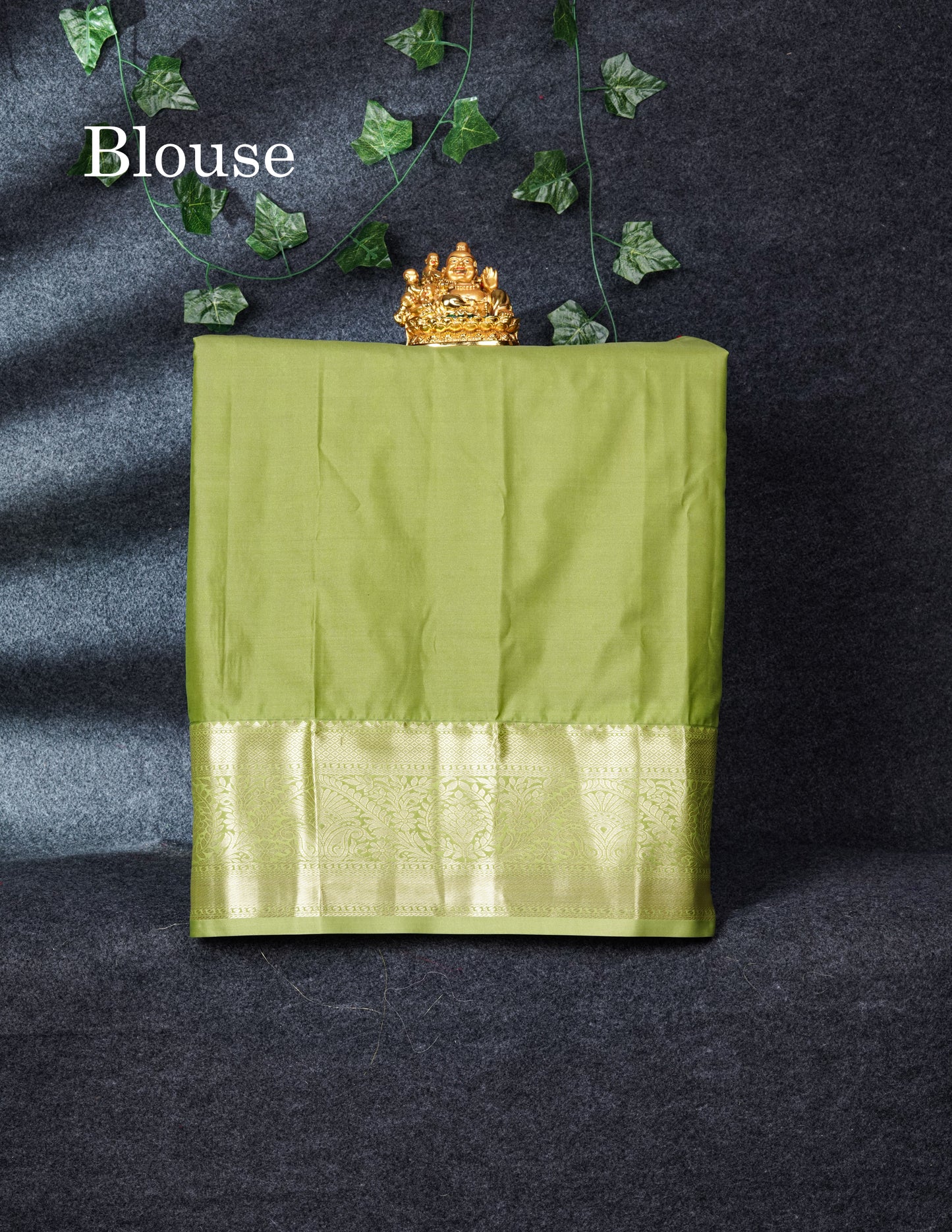 Semi Silk Pattu Pavadai (Reddish Pink) with Pista Green Blouse 27"
