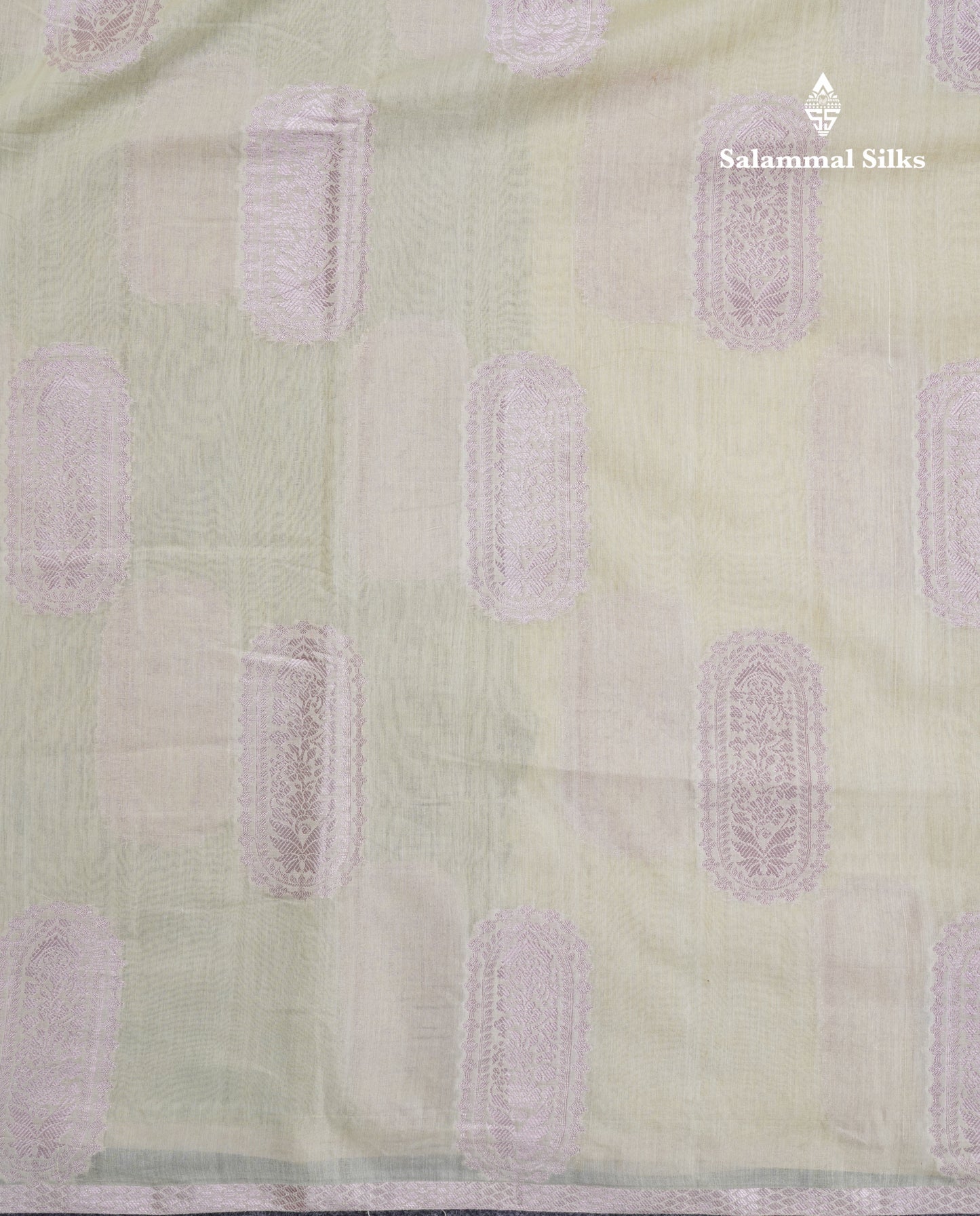 Pastel Blue Cotton Mix Saree With Small Zari Border