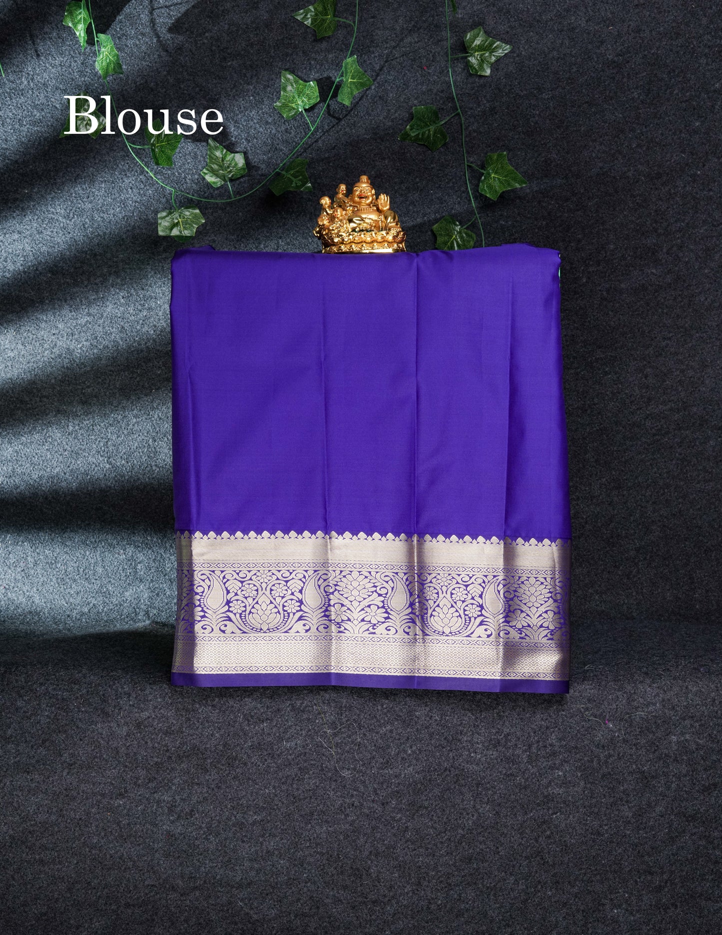 Semi Silk Pattu Pavadai (Red) with Violet Blouse 27"