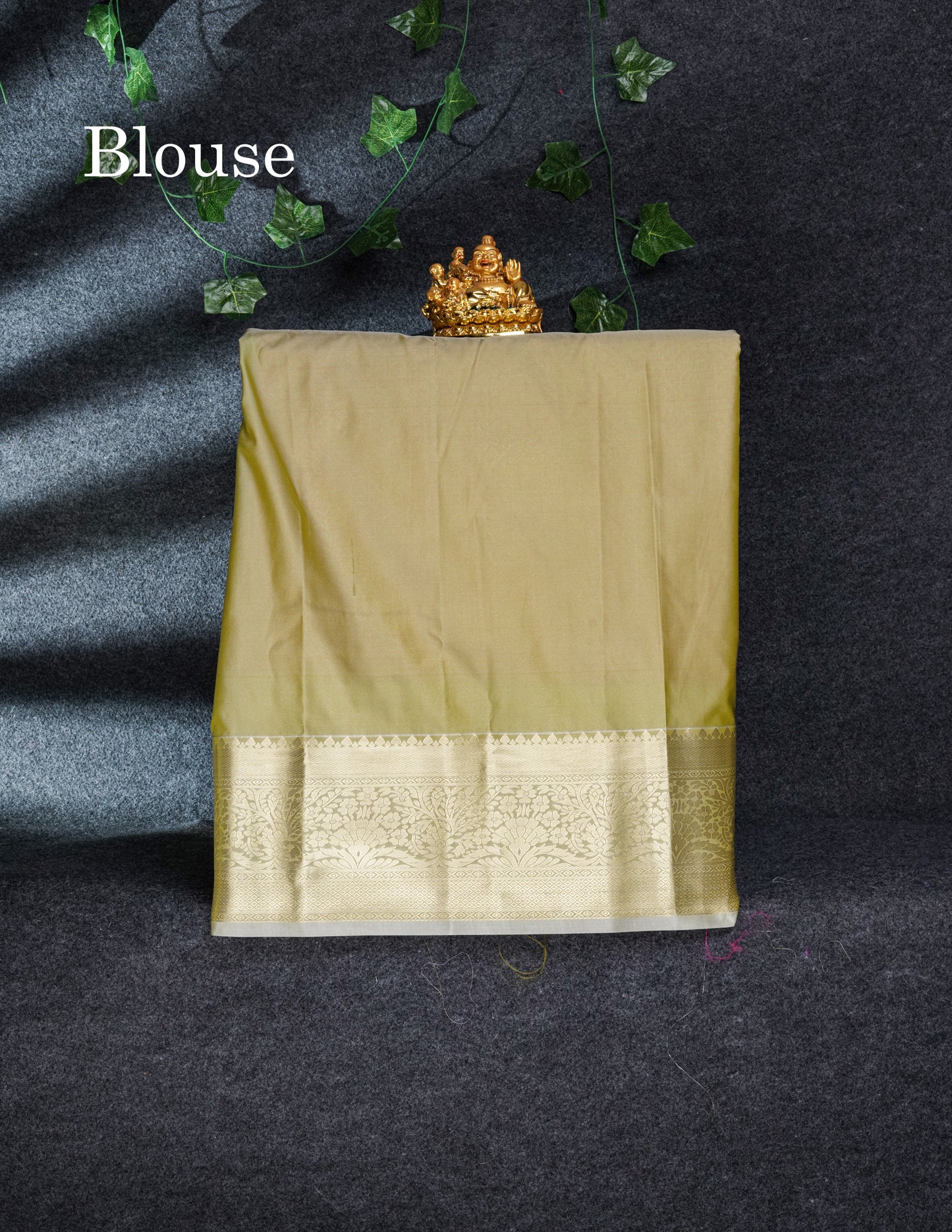 Semi Silk Pattu Pavadai (Sapphire Green) with Lavender Blouse 27"