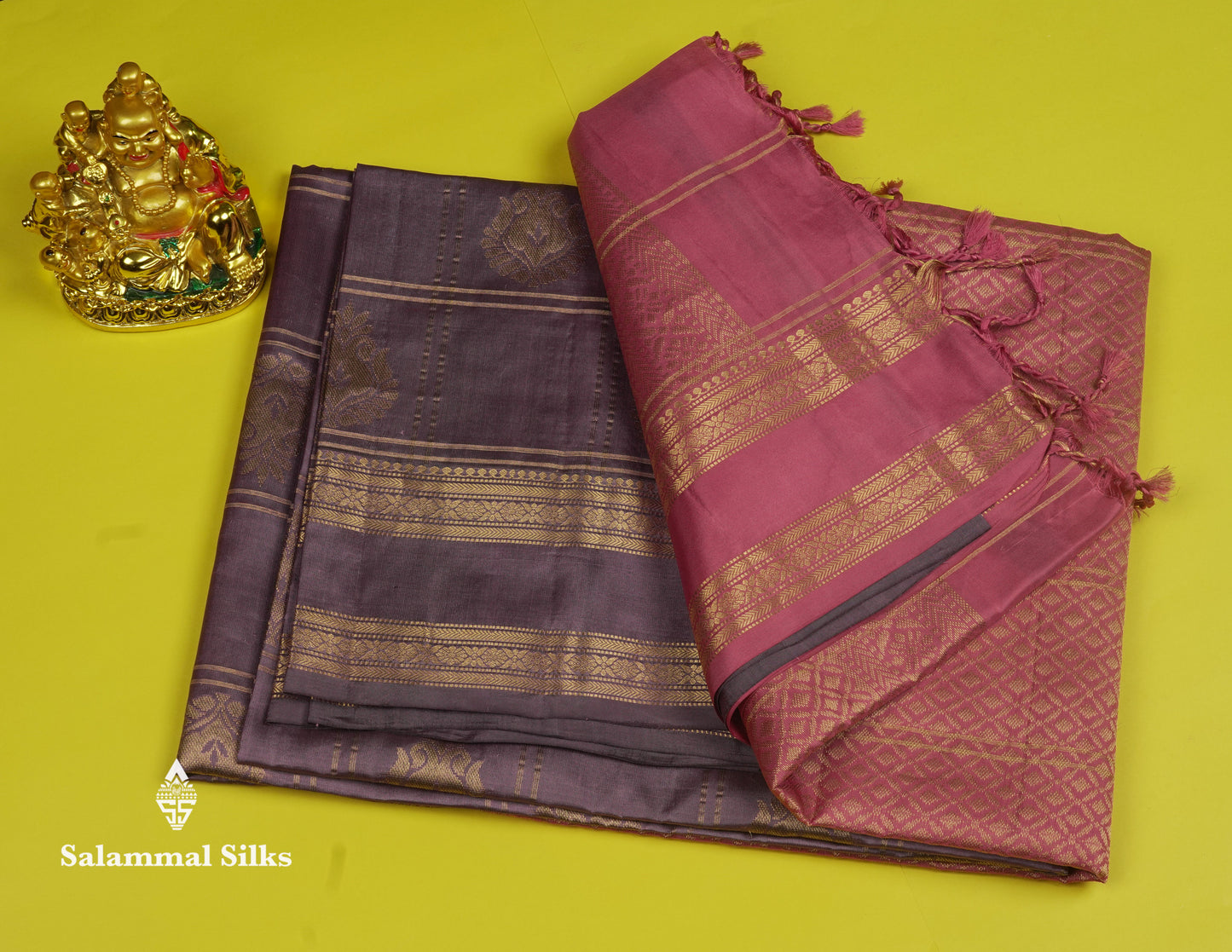 Beautiful Blue Pure Kanjivaram Soft Silk Saree With Contrast Red Traditional Border