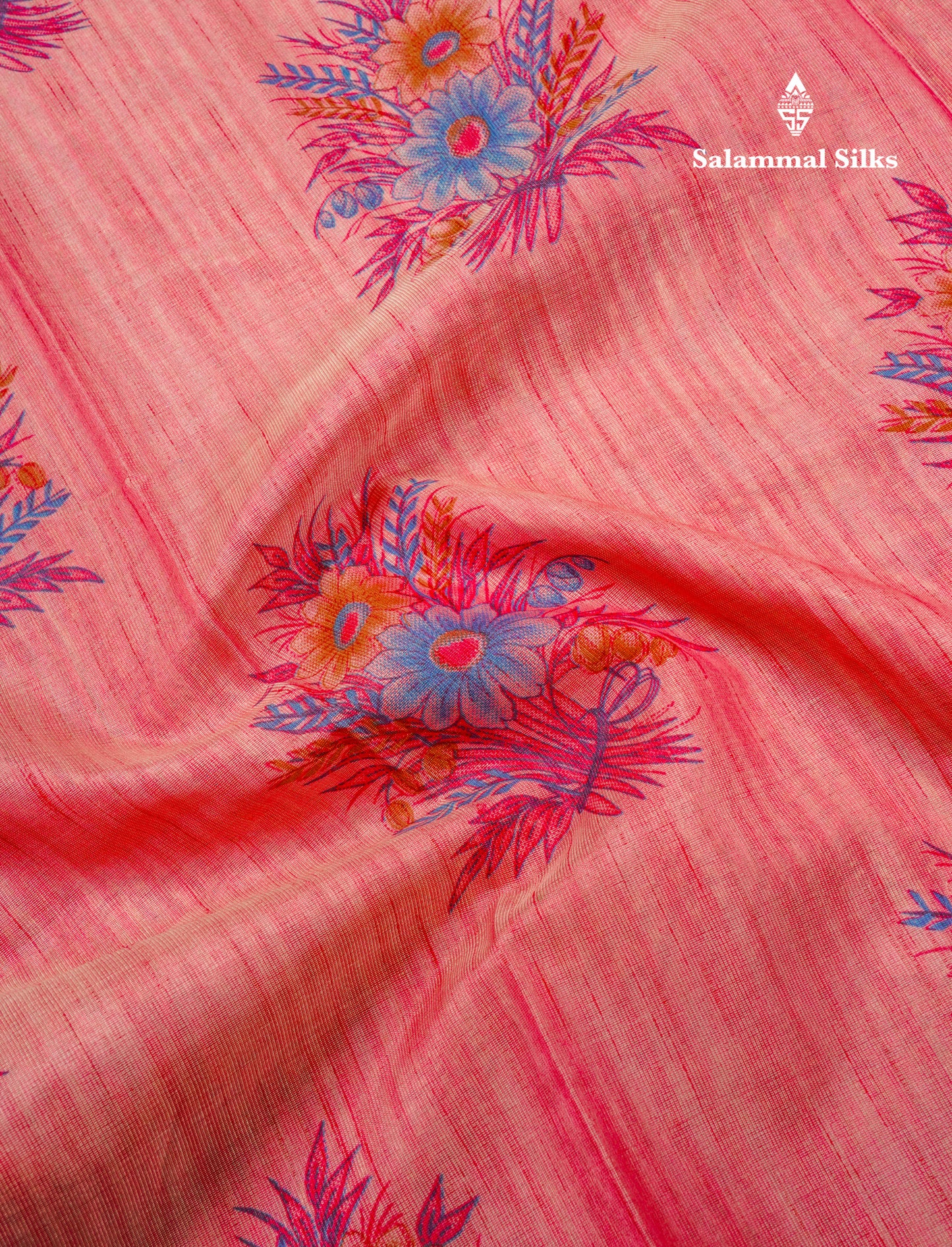 Elaichi Green Printed Cotton Mix Saree With Small Tissue Border