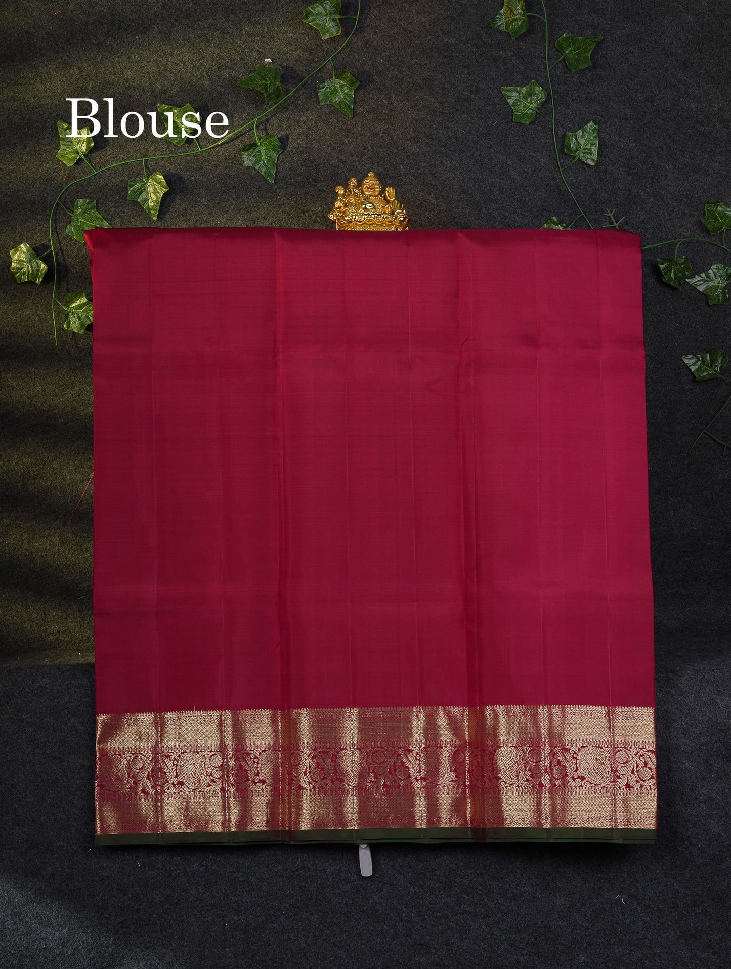 Beautiful Pure Silk Pattu Pavadai (Magenta Pink) With Contrast Pinkish Orange Blouse 45"
