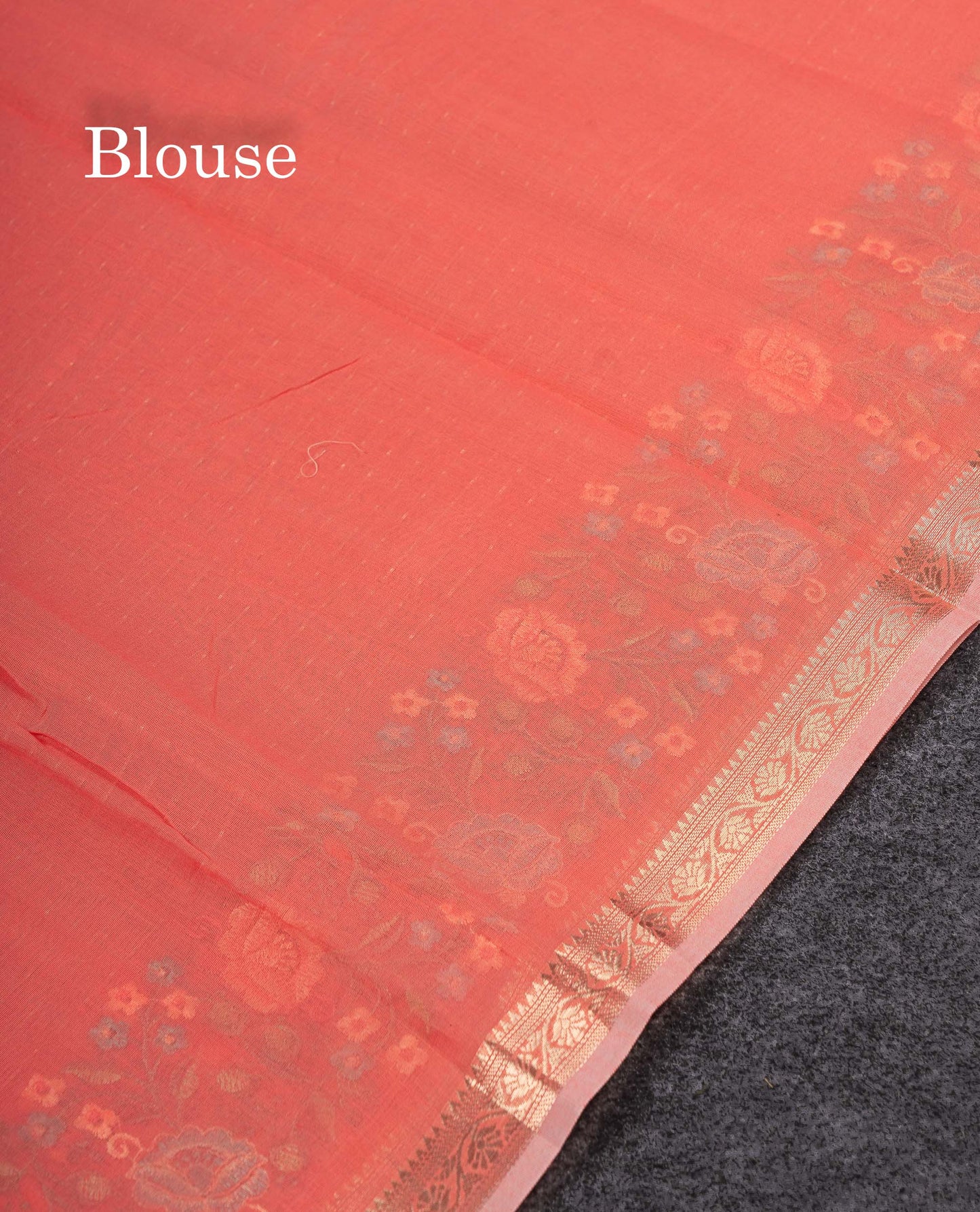 Beautiful Pastel Blue Zari Lines Cotton Mix Fancy Saree With Embroidery Floral Design & Small Zari Border