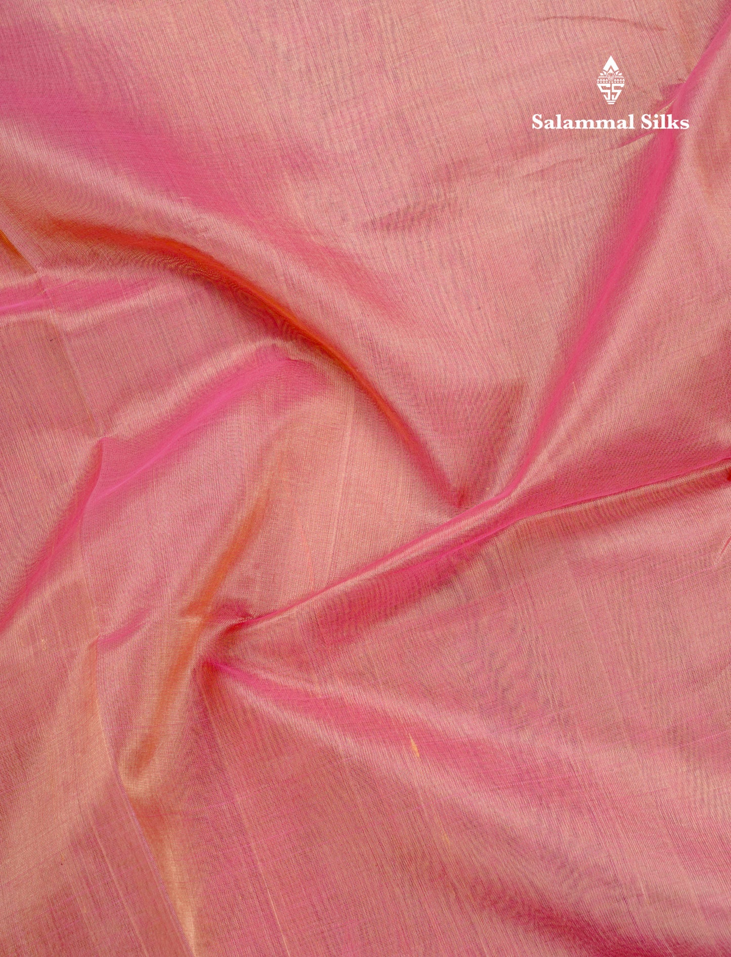 Onion Pink Pure Silk Cotton Saree With Contrast Dark Purple Traditional Border