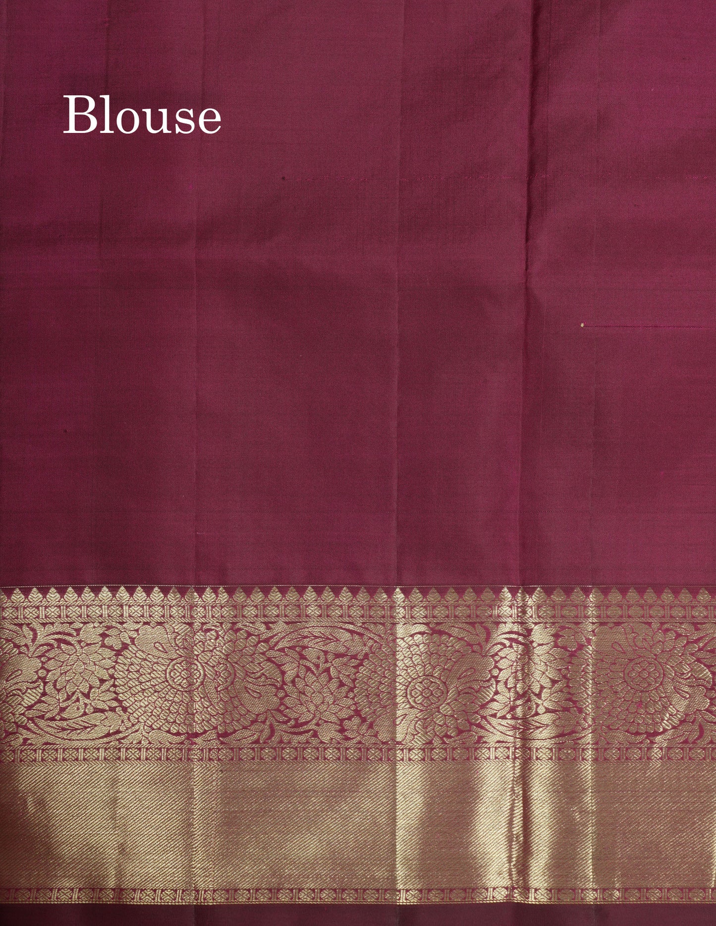 Magenta Bridal Pure Kanjivaram Silk Saree With Self Border