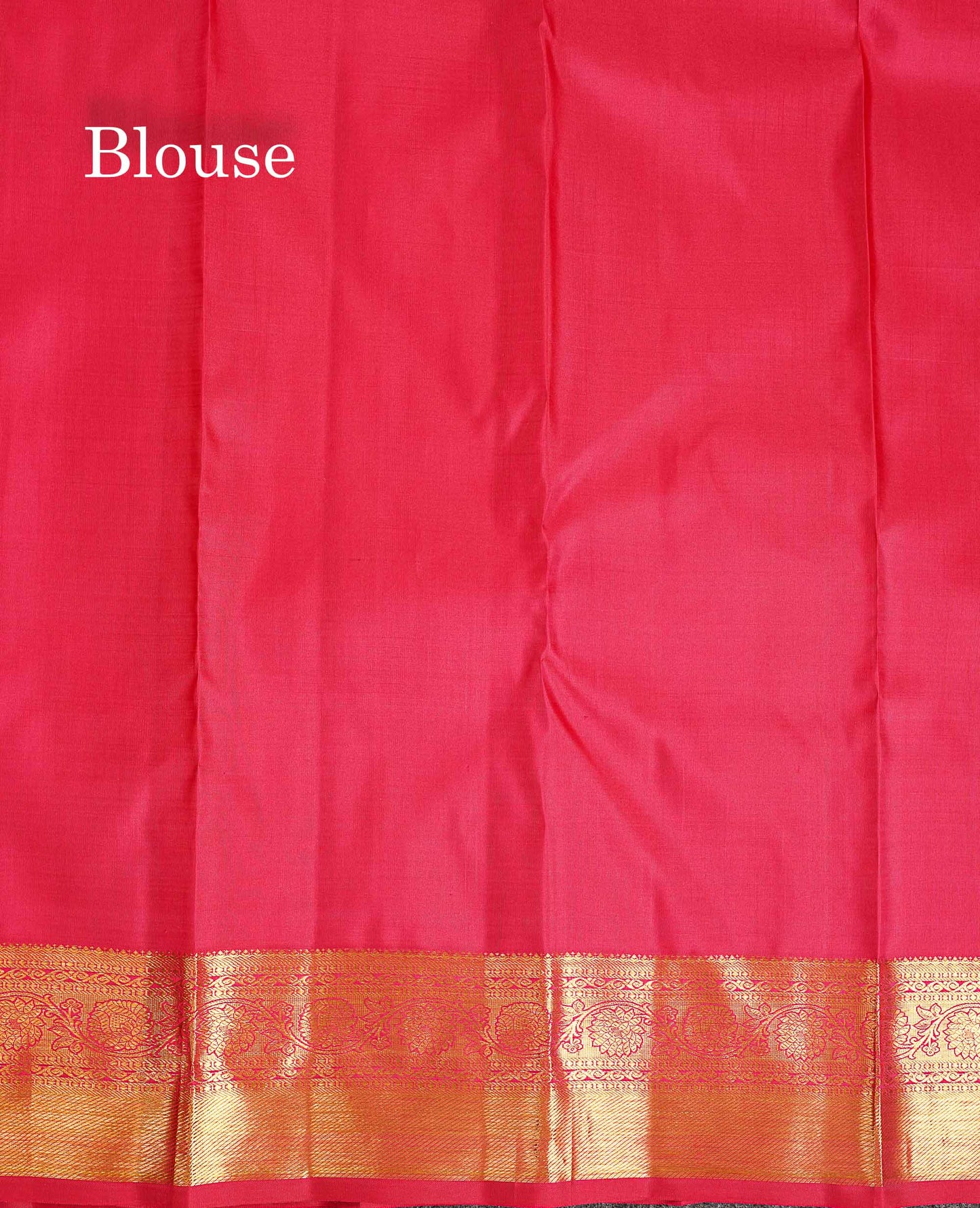 Bridal Pure Kanjivaram Silk Saree - Redish Pink Menakari Work Along With Traditional Border