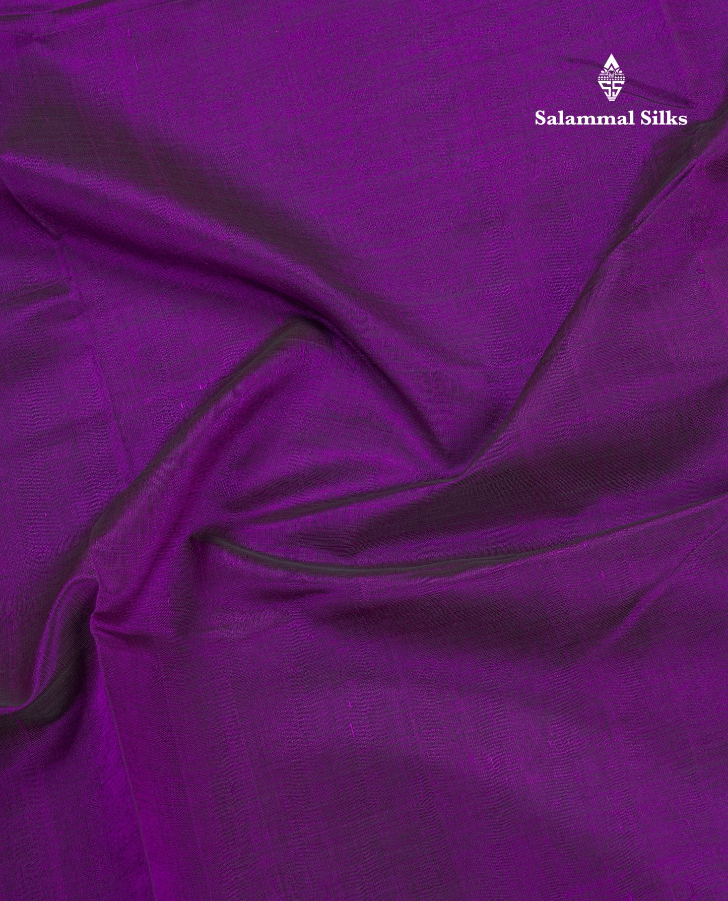 Violet Plain Pure Silk Cotton Saree With Contrast Mustard Yellow Blouse