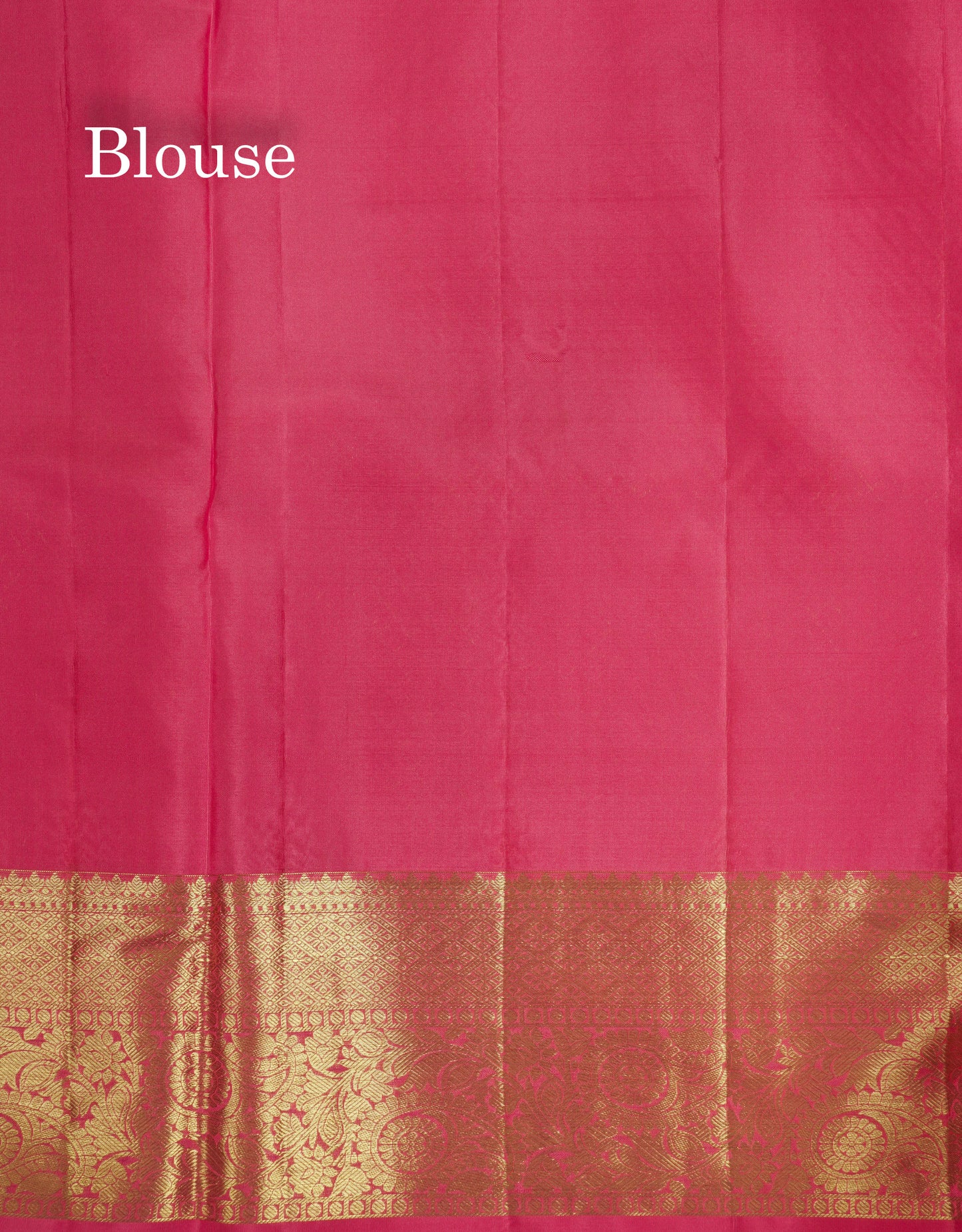 Pink Bridal Pure Kanjivaram Silk Saree With Self Border