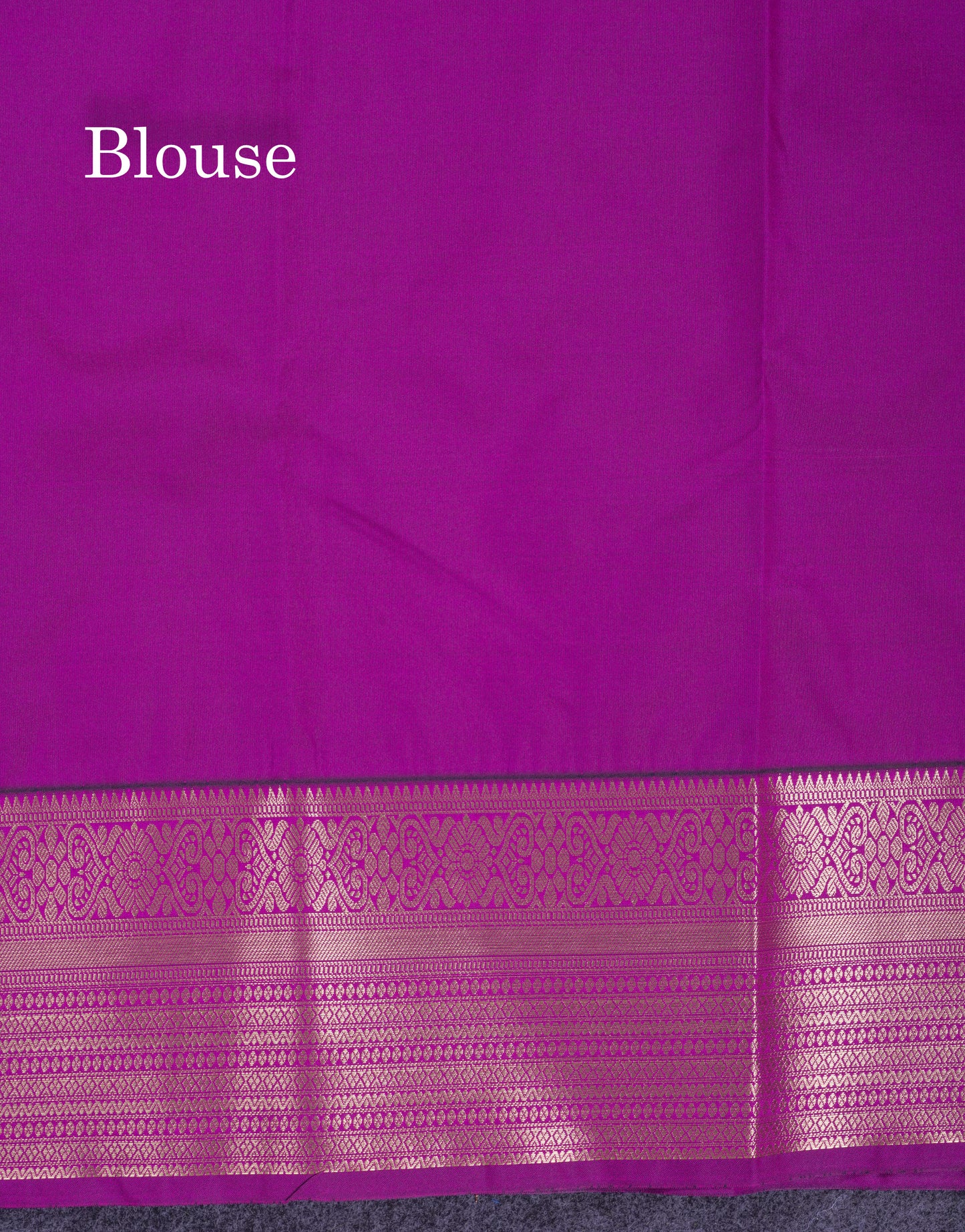 Beautiful Dark Purple Semi Silk Saree With Contrast Reddish Pink Blouse