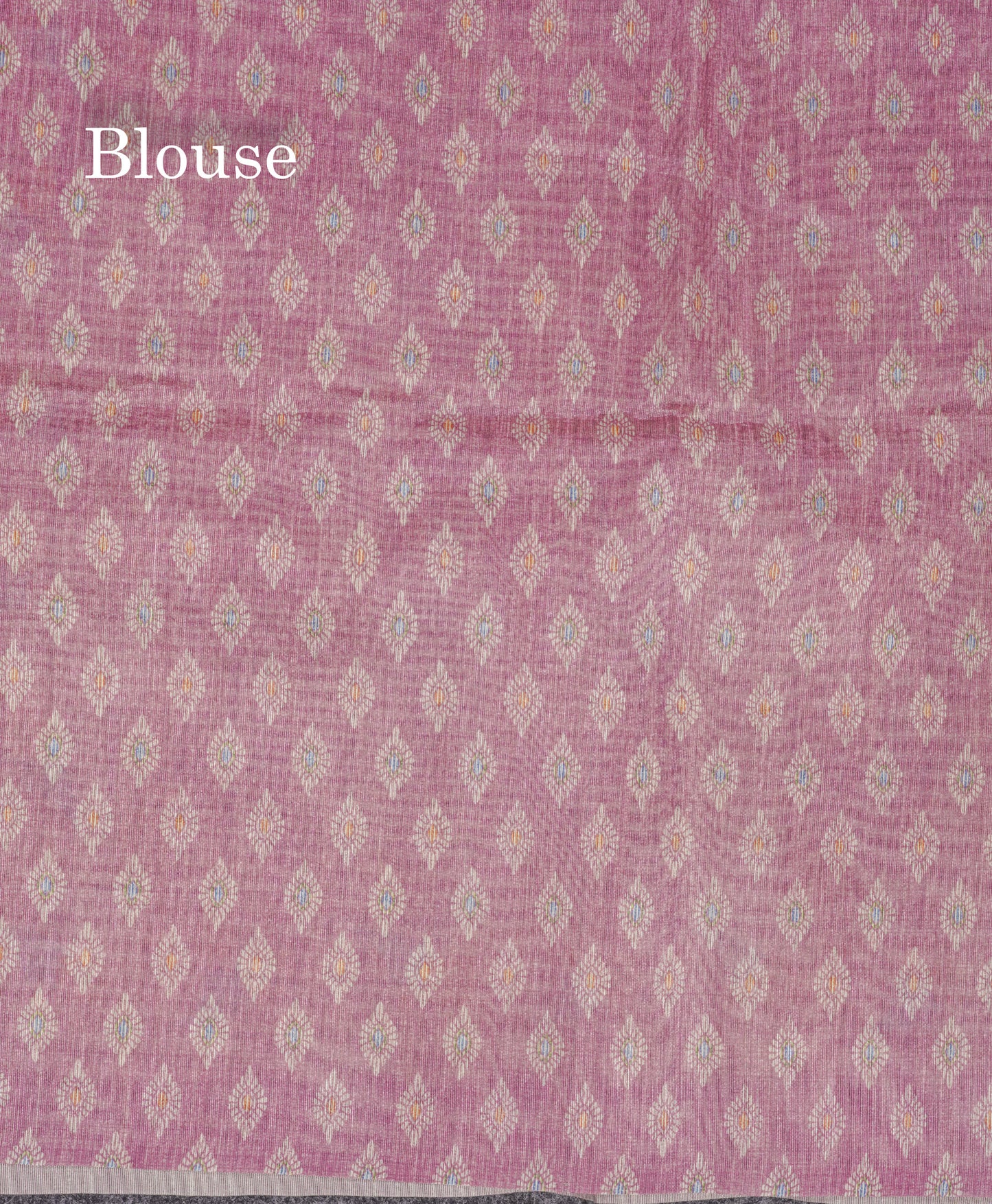 Light Violet Cotton Mix Saree With Self Blouse