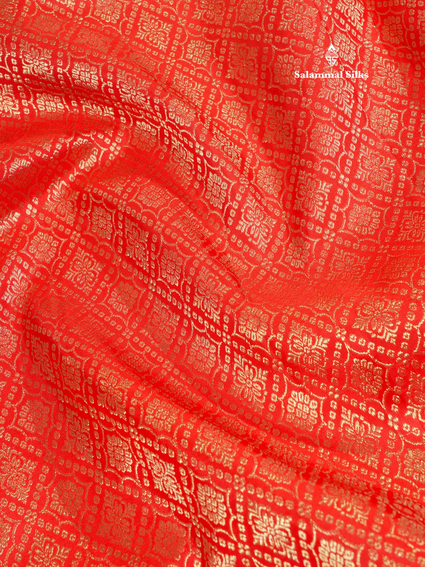 Chilly Red Bridal Pure Kanjivaram Silk Saree With Self Border