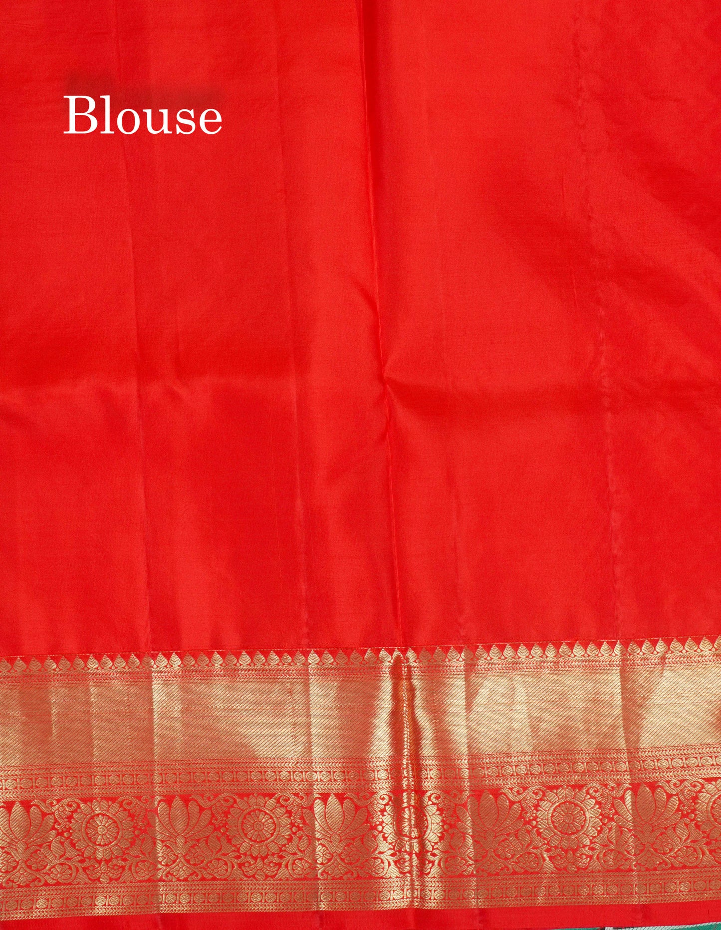 Chilly Red Bridal Pure Kanjivaram Silk Saree With Self Border