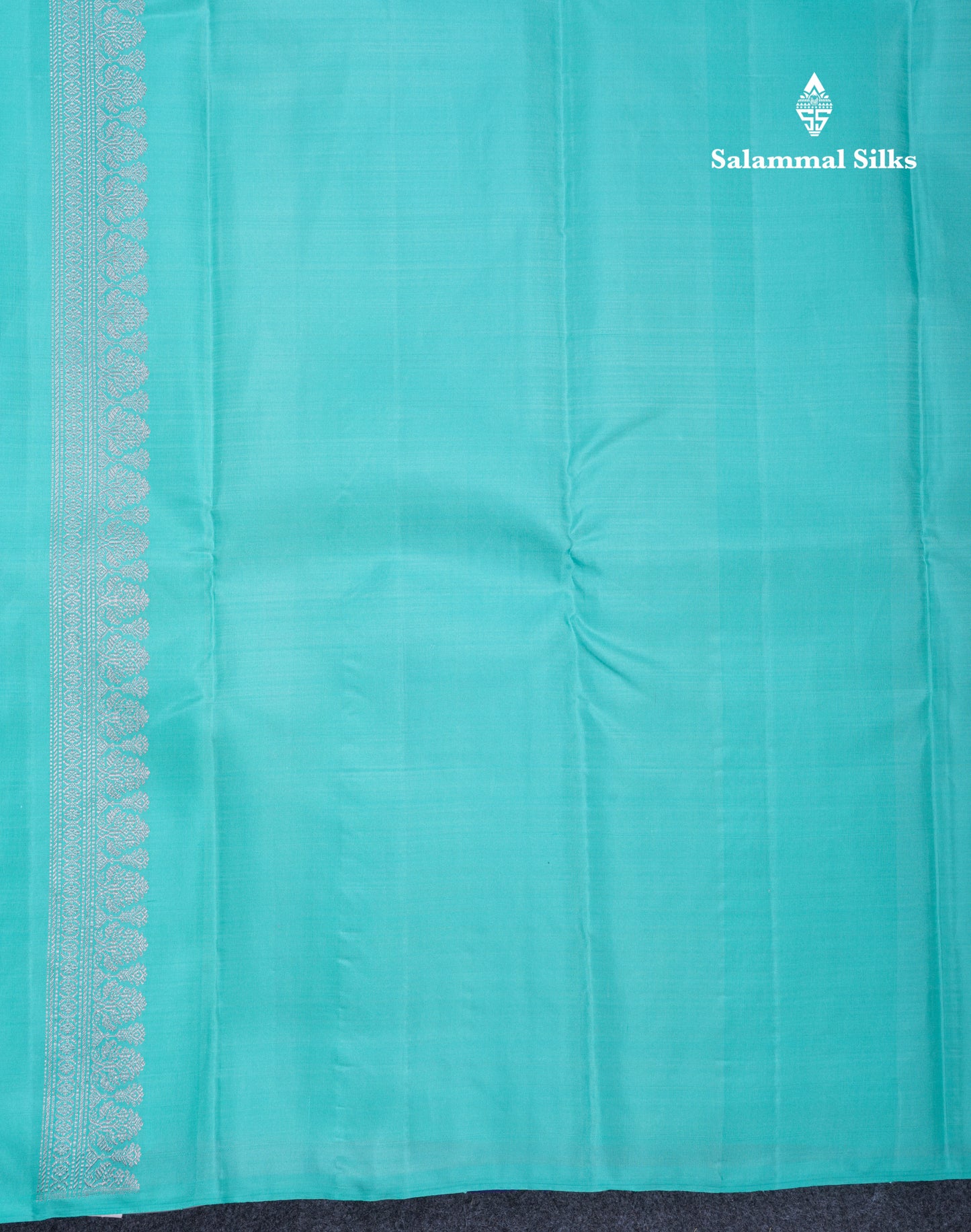 Beautiful Violet Fancy Pure Kanjivaram Silk Saree With Contrast Sea Green Blouse
