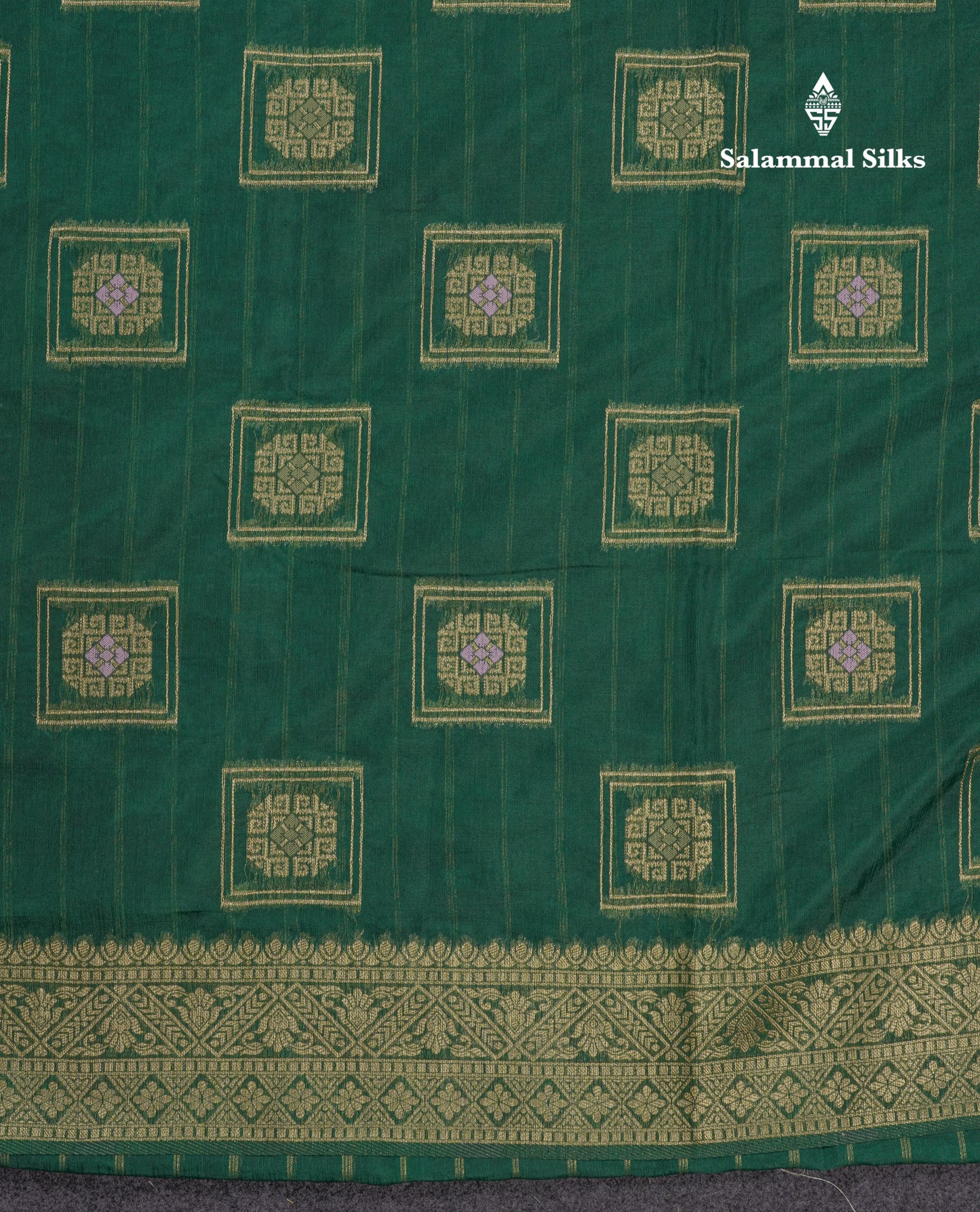 Bottle Green Meena Work Beautiful Malbari Linen Fancy Saree With Blouse