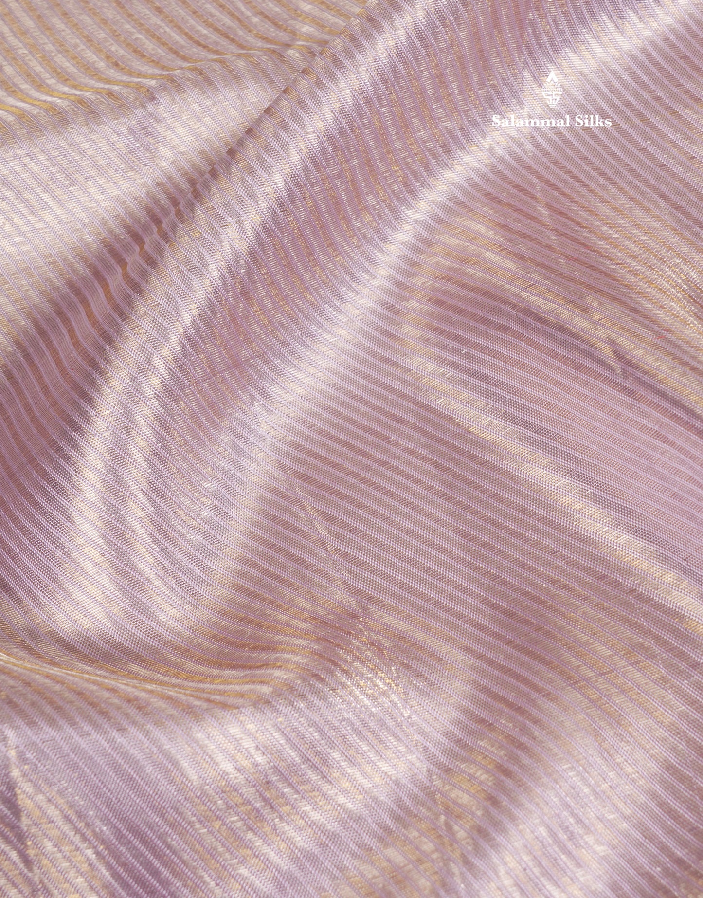 Beautiful Light Lavender Pure Kanjivaram Silk Saree (2G) Zari With Contrast Red Border