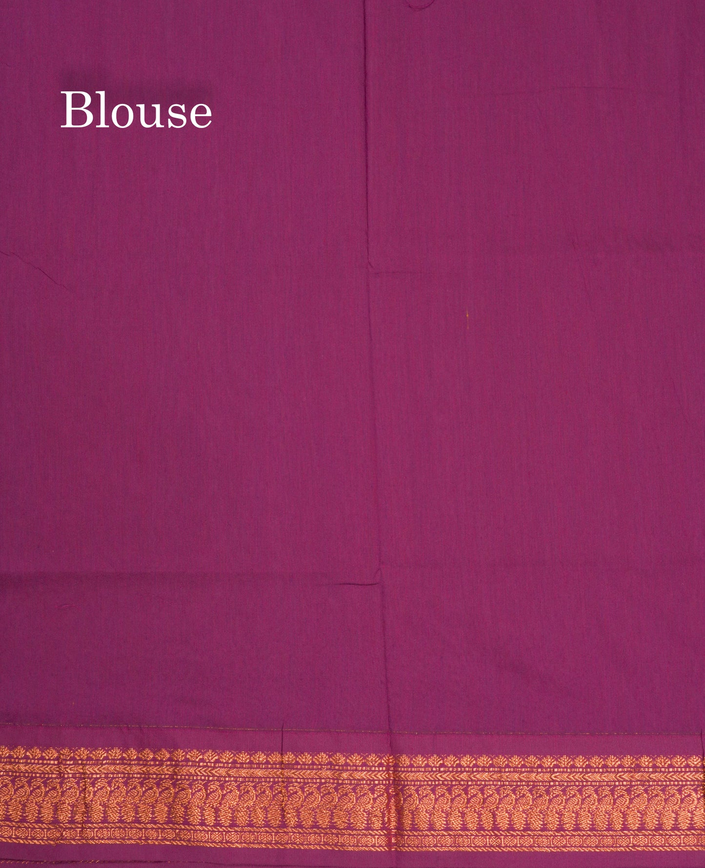 Light Pink Kalyani Cotton Saree With Contrast Magenta Border