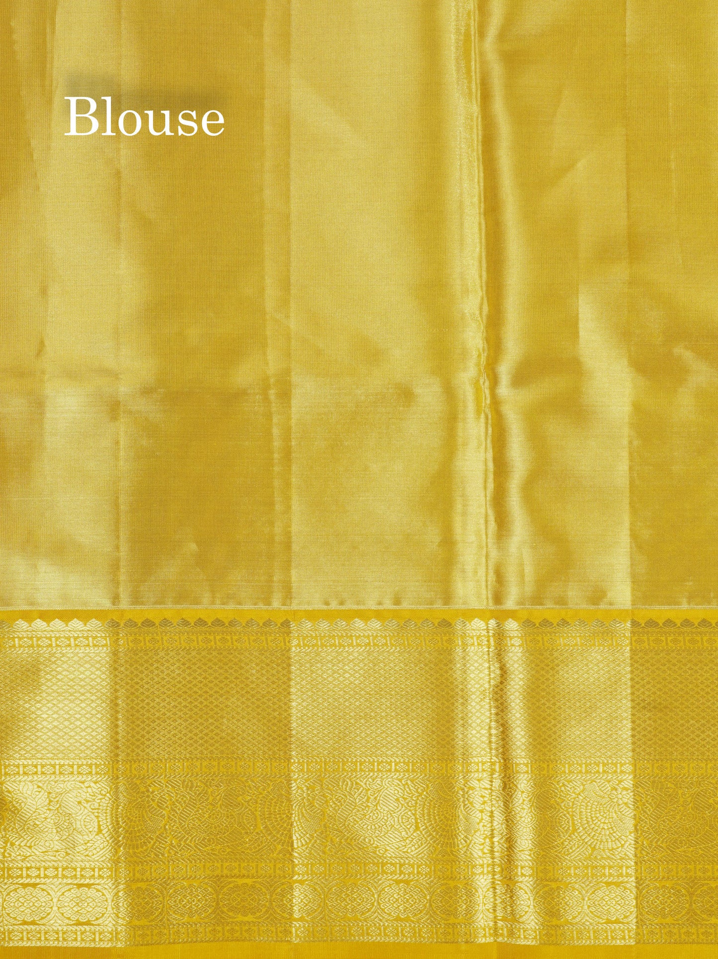 Multicolour Fancy Pure Kanjivaram Silk Saree With Contrast Mustard Yellow Border